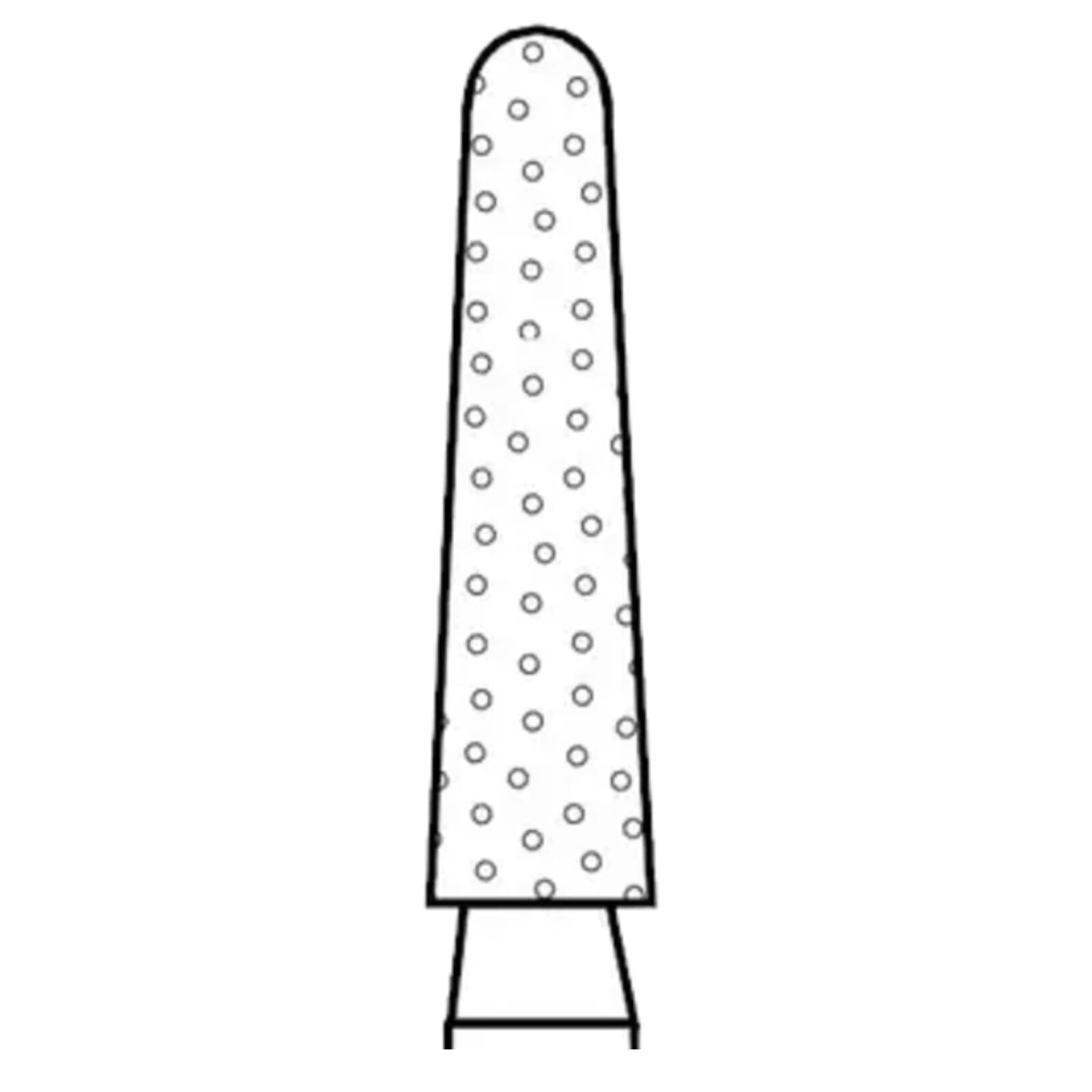 Two Striper Diamond Bur, FG, Round-End Taper, 780.7C, Coarse, Green, 2.1 mm Major/1.4 mm Minor Diameter, 5/Pk, 2015463 thumbnail 3