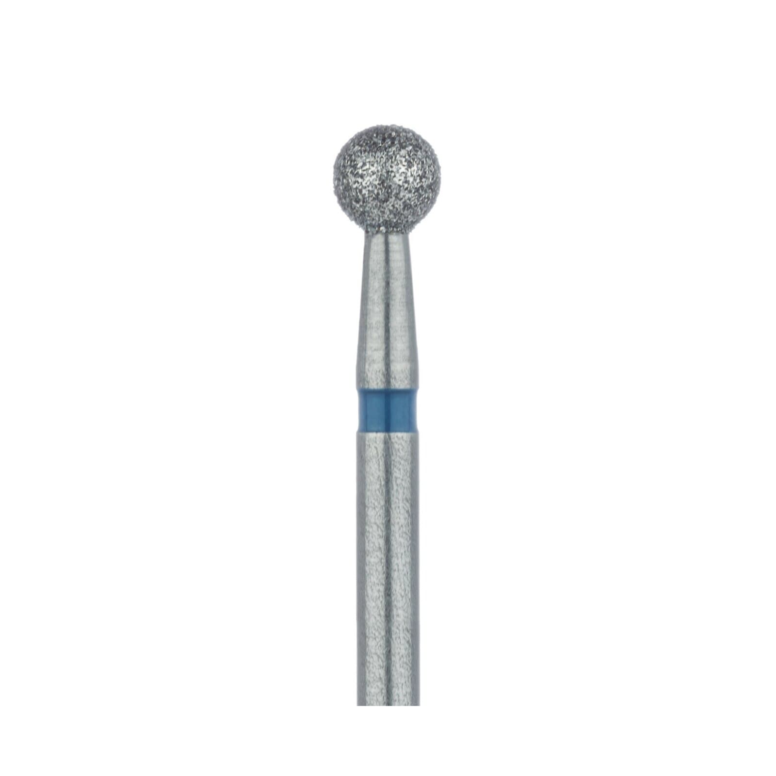 Meisinger Multi-Use Diamond Bur, Friction Grip, Round, 801, 2.7 mm, Medium Grit, Blue Ring, 5/Pk, 801-027-FG thumbnail 4