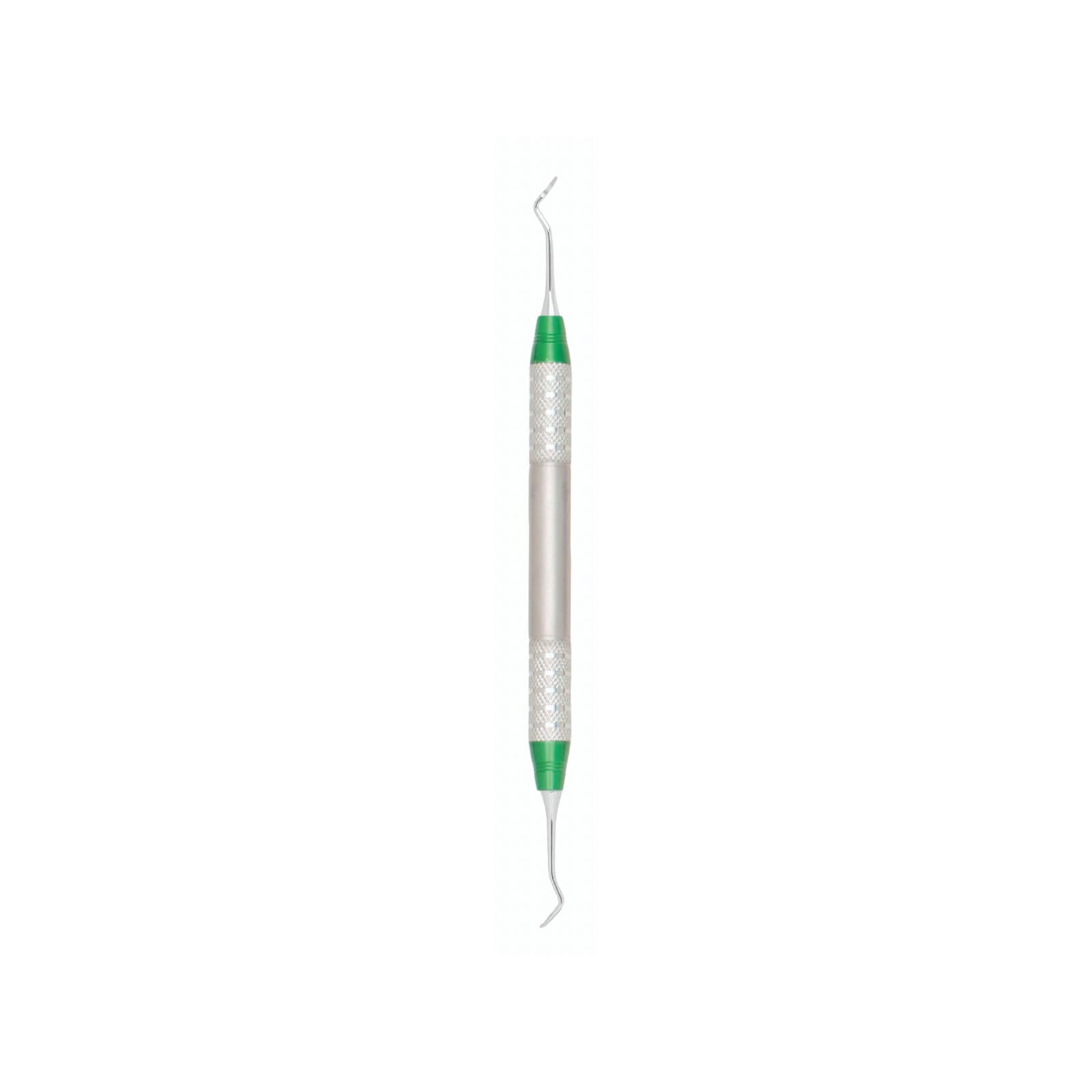 A. Titan Instruments Athena Titanium Implant Curette, Columbia 13/14 Double Ended, Green Color-Coded D-Lite Stainless Steel Handle, 1/Pk thumbnail 3