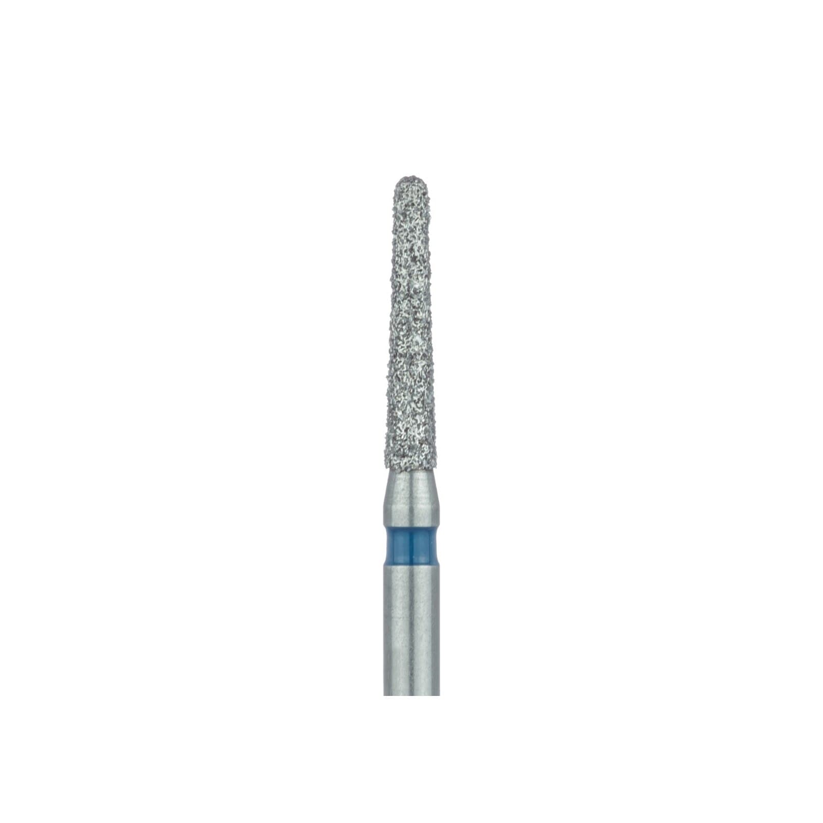 Meisinger Multi-Use Diamond Bur, Friction Grip, Round-End Taper Chamfer, 856-021-FG, 2.1 mm Head, Medium Grit, Blue Ring, 5/Pk thumbnail 4