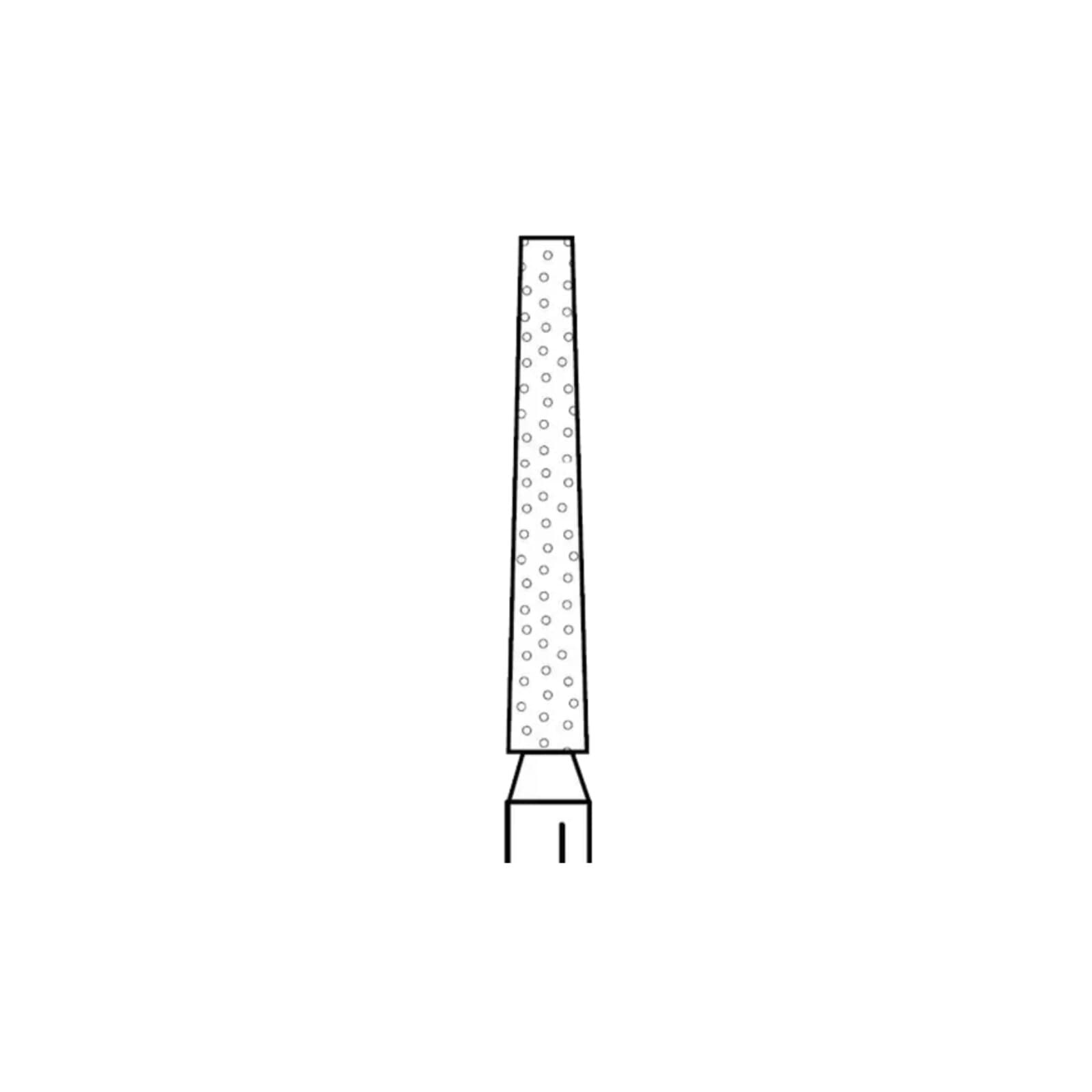Two Striper Diamond Bur, FG, Flat-End Taper, #722.10C, 1.6 mm Major/1.0 mm Minor Diameter, 10 mm Length, Coarse, Green, 5/Pk, 2015359 thumbnail 7