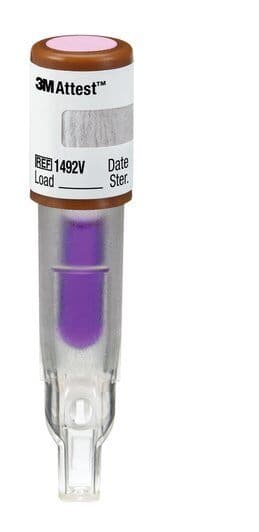 3M Attest Super Rapid Readout Steam Biological Indicator 1492V, Brown Cap, 24-Minute, 50/Box thumbnail 13