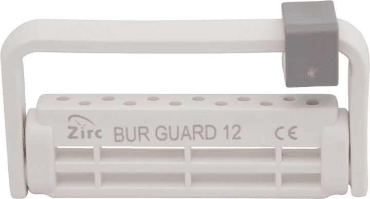 Zirc Steri-Bur Guard, 12-Hole, White, Plastic Bur Holder, 50Z406A thumbnail 3
