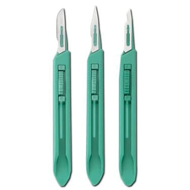 Miltex-Integra #15C Disposable Safety Scalpel, Angled Blade, Sterile, Retractable, Box of 10, 4-515C thumbnail 6