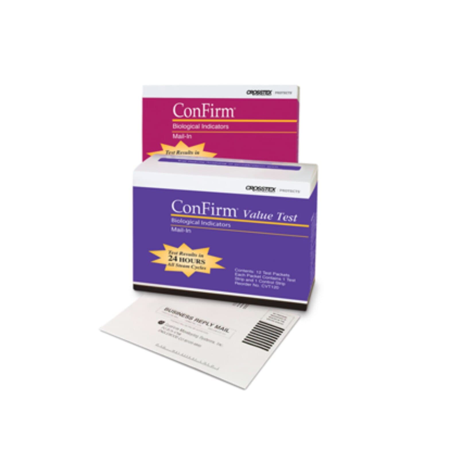ConFirm Mail-In Sterilizer Monitoring System Value Test Service, 2 Strip Test, 12 Packets, CVT120 thumbnail 2