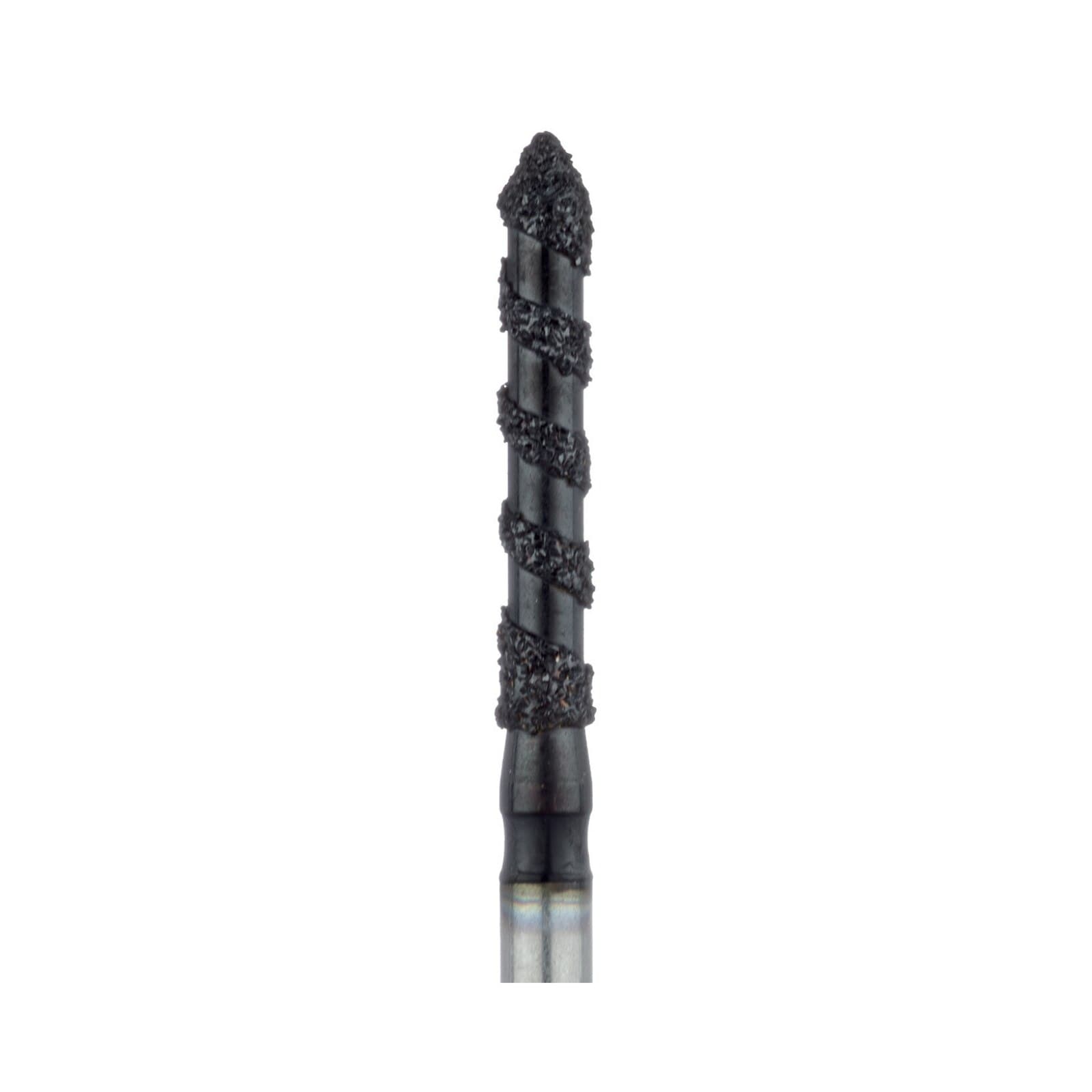 Meisinger Black Cobra Diamond Bur, Super Coarse, Long Pointed Tip Cylinder, FG, 1.6mm, 5/Pack, B886-016 thumbnail 3