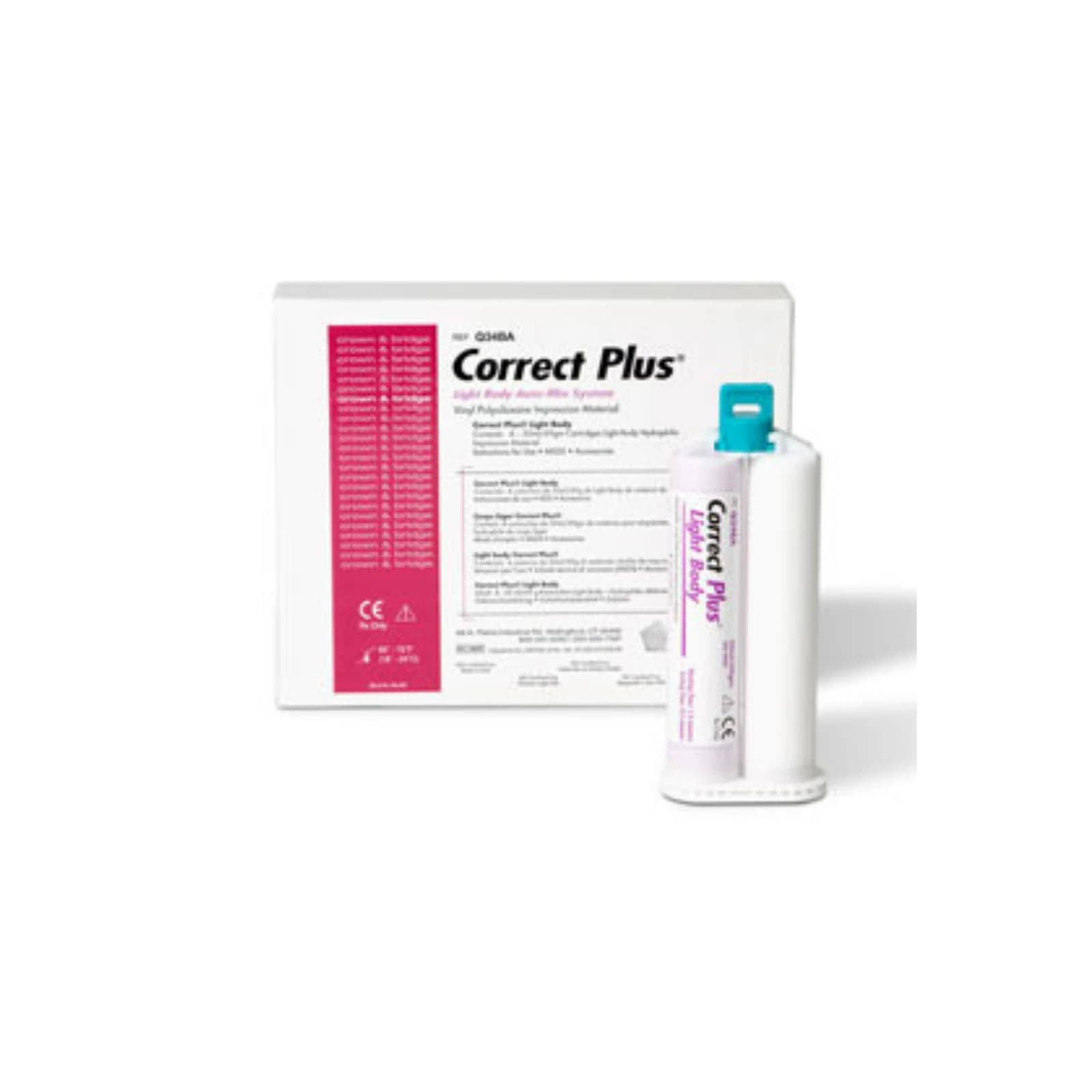 Correct Plus Thick-n-Thin Light Body Hydrophilic VPS Impression Material, Regular Set, Unflavored, 50 mL Cartridges, 32/Pack, Q34GC thumbnail 2