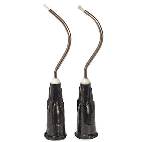 Sol-u-Flo Mini Brush Applicator Tips, 19 Ga, Black, 500/Pk, 312205 thumbnail 2