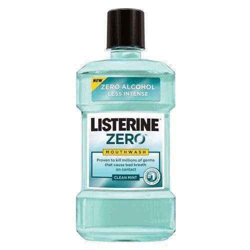 Listerine Zero Mouthwash, Clean Mint, Alcohol-Free, 1.5 L Bottle, 6/Case, 42834 - Listerine Zero Mouthwash Clean Mint 1.5L - Image 1