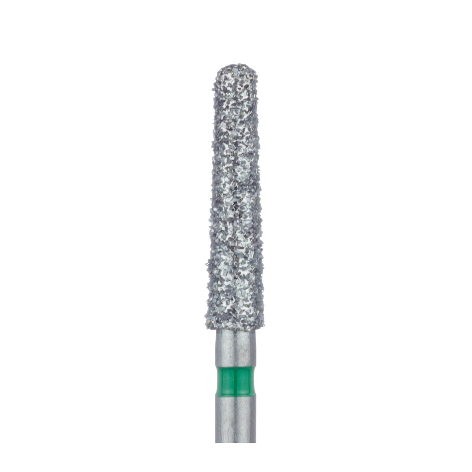 Meisinger Multi-Use Diamond Bur, FG, Long Round End Taper Chamfer, #852G, 2.3 mm Head, 10 mm Working Length, Coarse, Green, 5/Pk, 852G-023-FG thumbnail 4