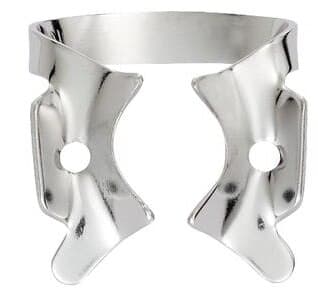 Hygenic HySolate Rubber Dam Clamp, #14A, Winged, Gloss Finish, Downward Sloped Jaws for Large Partially Erupted Molars, H02757, 1/Pk thumbnail 7