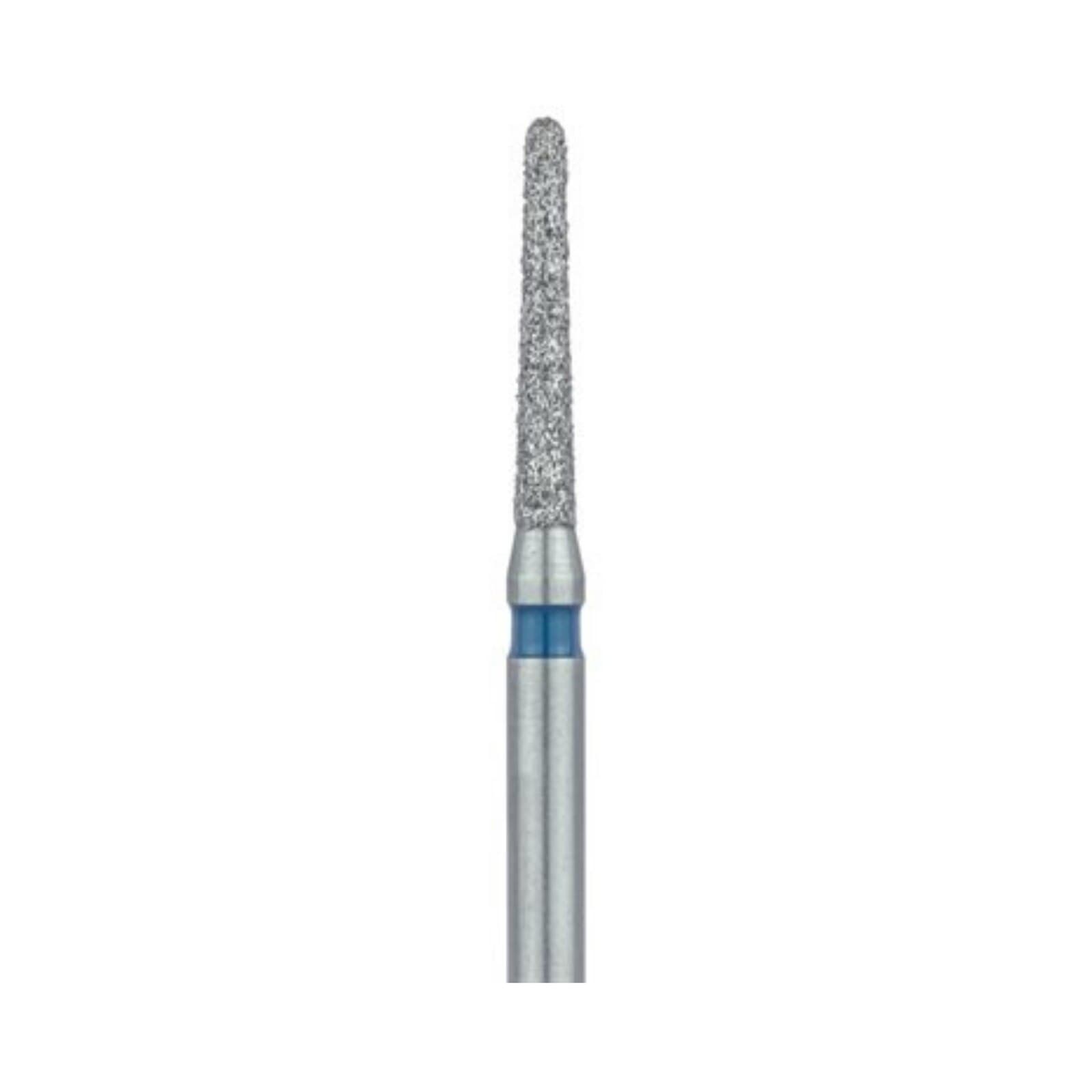 Meisinger Multi-Use Diamond Bur, Friction Grip, Round-End Taper Chamfer, 856-012-FG, 1.2 mm, Medium Grit, Blue Ring, 5/Pk thumbnail 4