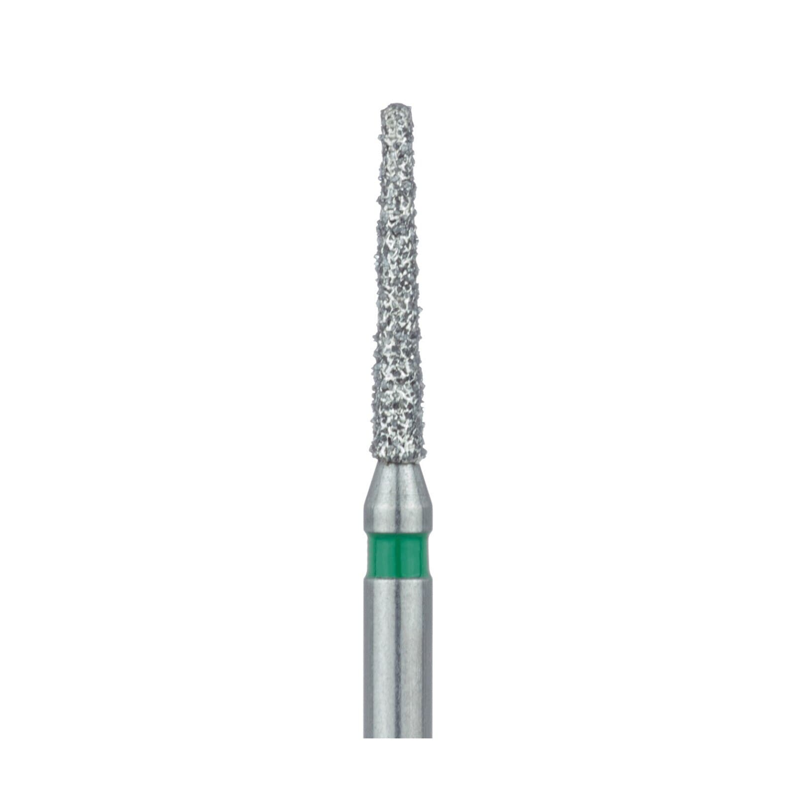 Meisinger Multi-Use Diamond Bur, Friction Grip, Round-End Taper Chamfer, 856G, 1.2 mm, Coarse, Green, 5/Pk, 856G-012-FG thumbnail 4