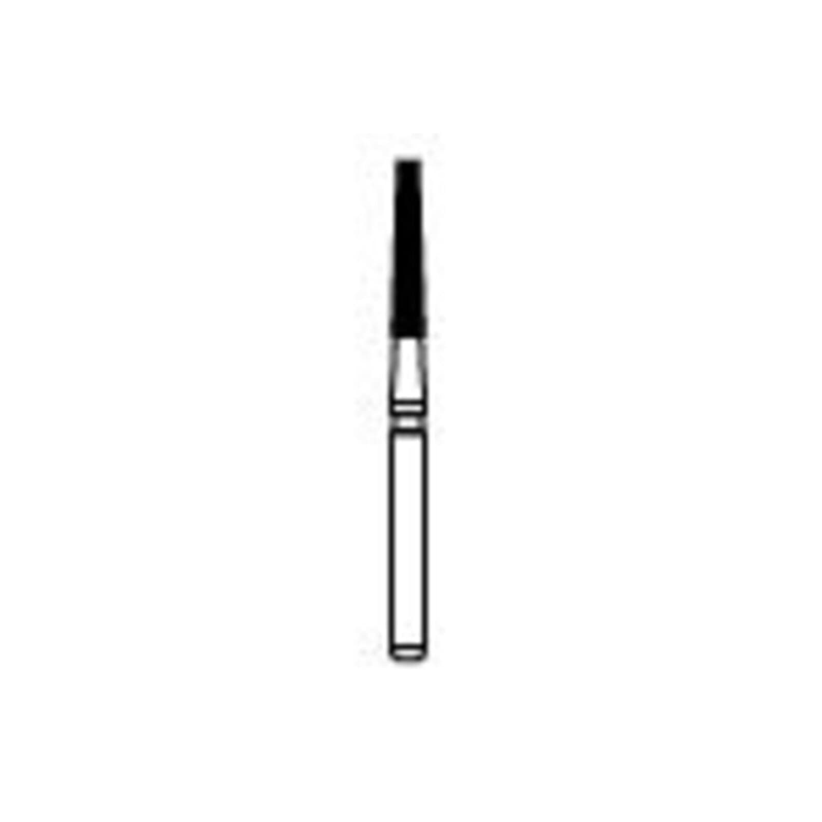 NTI Trimming & Finishing Carbide Bur, 12-Flute, FG, Flat End Taper, #H375-014, 1.4 mm, Red, 5/Pkg thumbnail 2