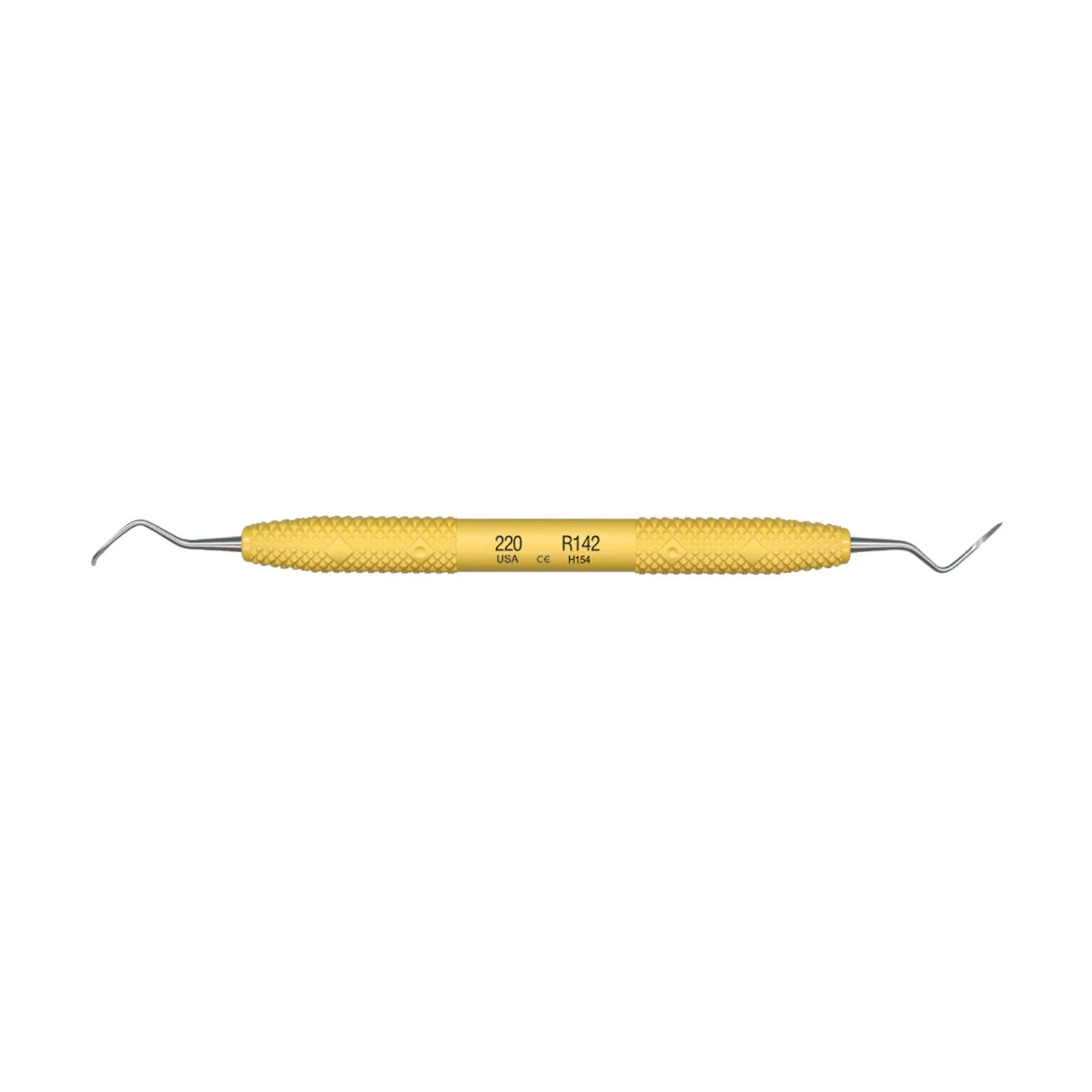 PDT Cruise 220 Posterior Sickle Scaler, Double-Ended, 3/8" Resin Handle, Sunshine Yellow, R142 thumbnail 3