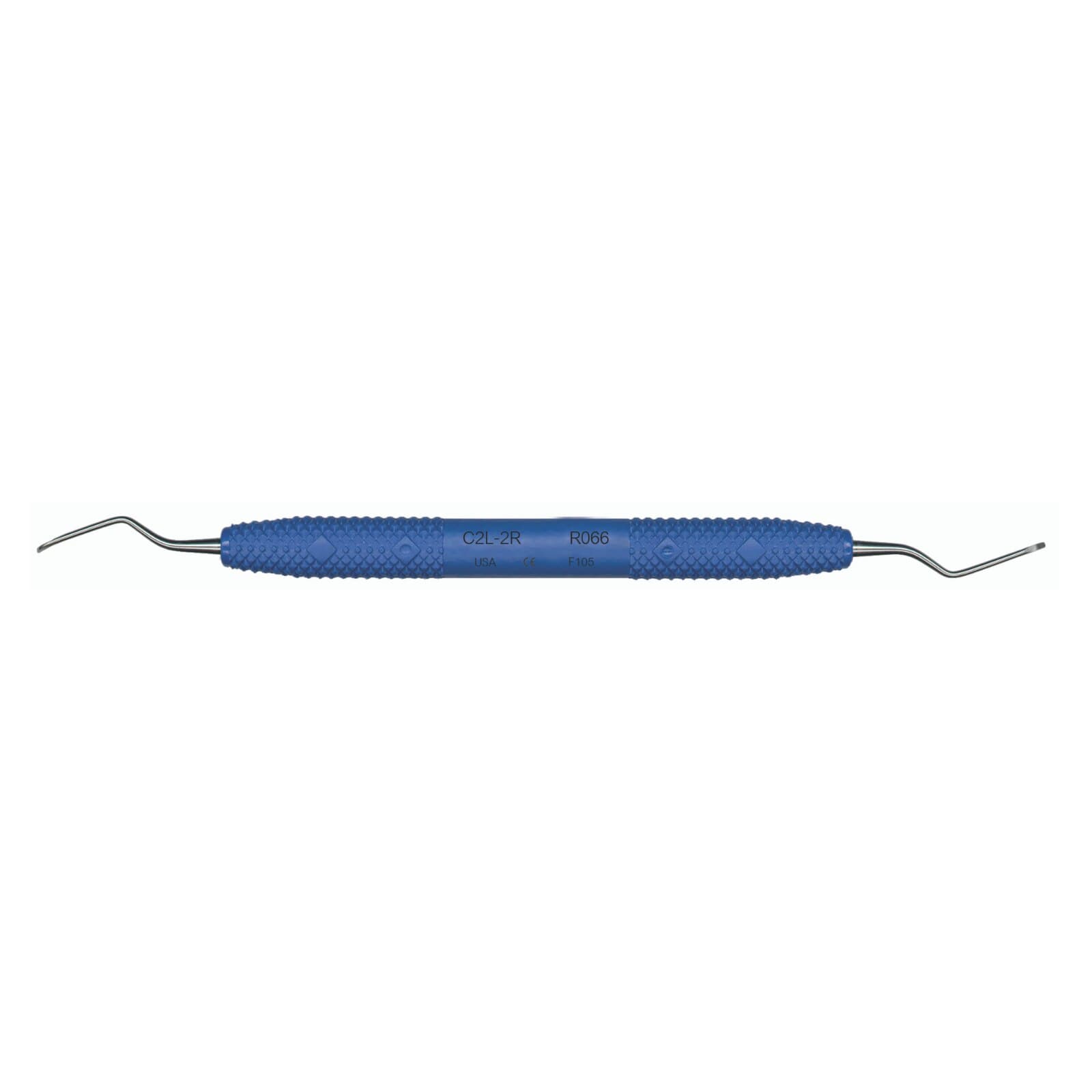 PDT Columbia 2L/2R Universal Curette, Double-Ended, Blue Handle, R066 thumbnail 2