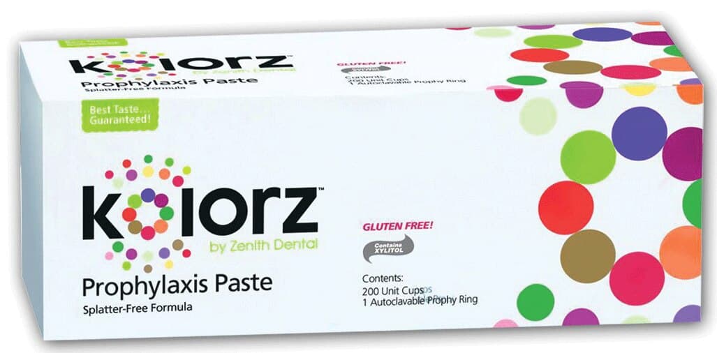 Kolorz Prophy Paste, Triple Mint, Extra Coarse Grit, 1.23% APF Fluoride, Unit Dose Cups, 200/Box, 788404 thumbnail 3