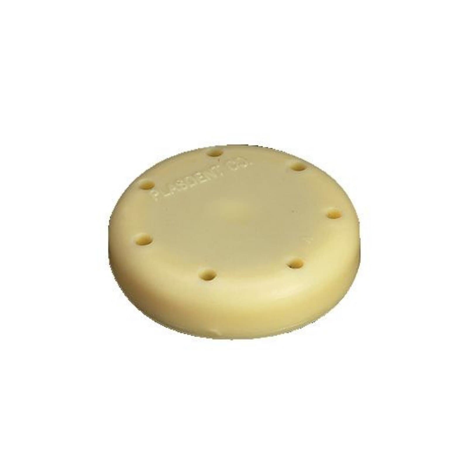 Plasdent Magnetic Bur Block, 7-Hole Small Round, Yellow, 1/Pk, 400BS-3 - Magnetic Bur Blocks - 7 Holes FG/RA, Yellow - Image 1