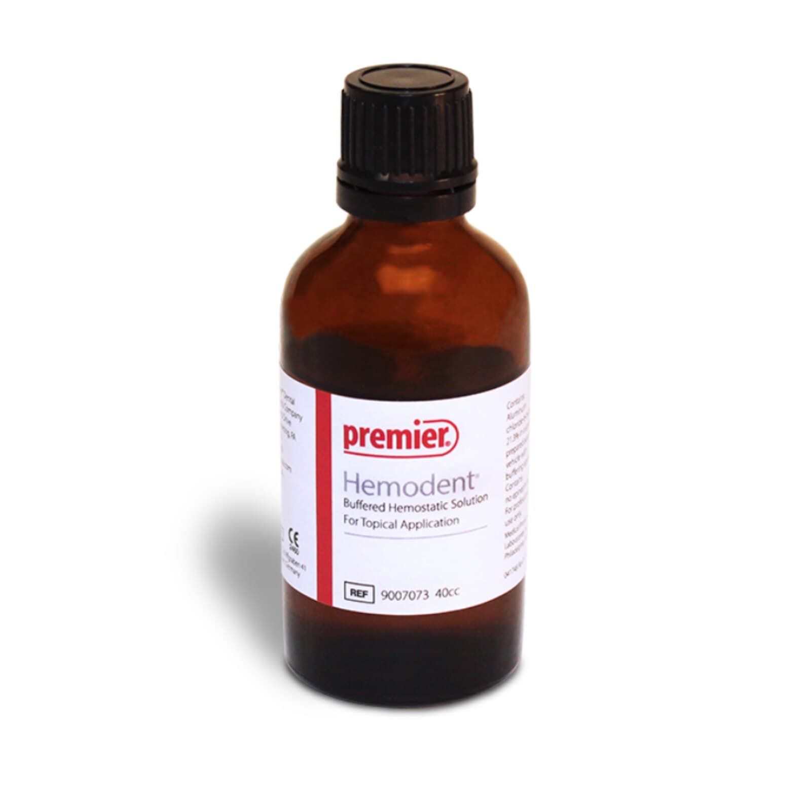 Hemodent Topical Hemostatic Solution, Buffered Aluminum Chloride, Epinephrine-Free, 40 cc Bottle, 9007073 thumbnail 7