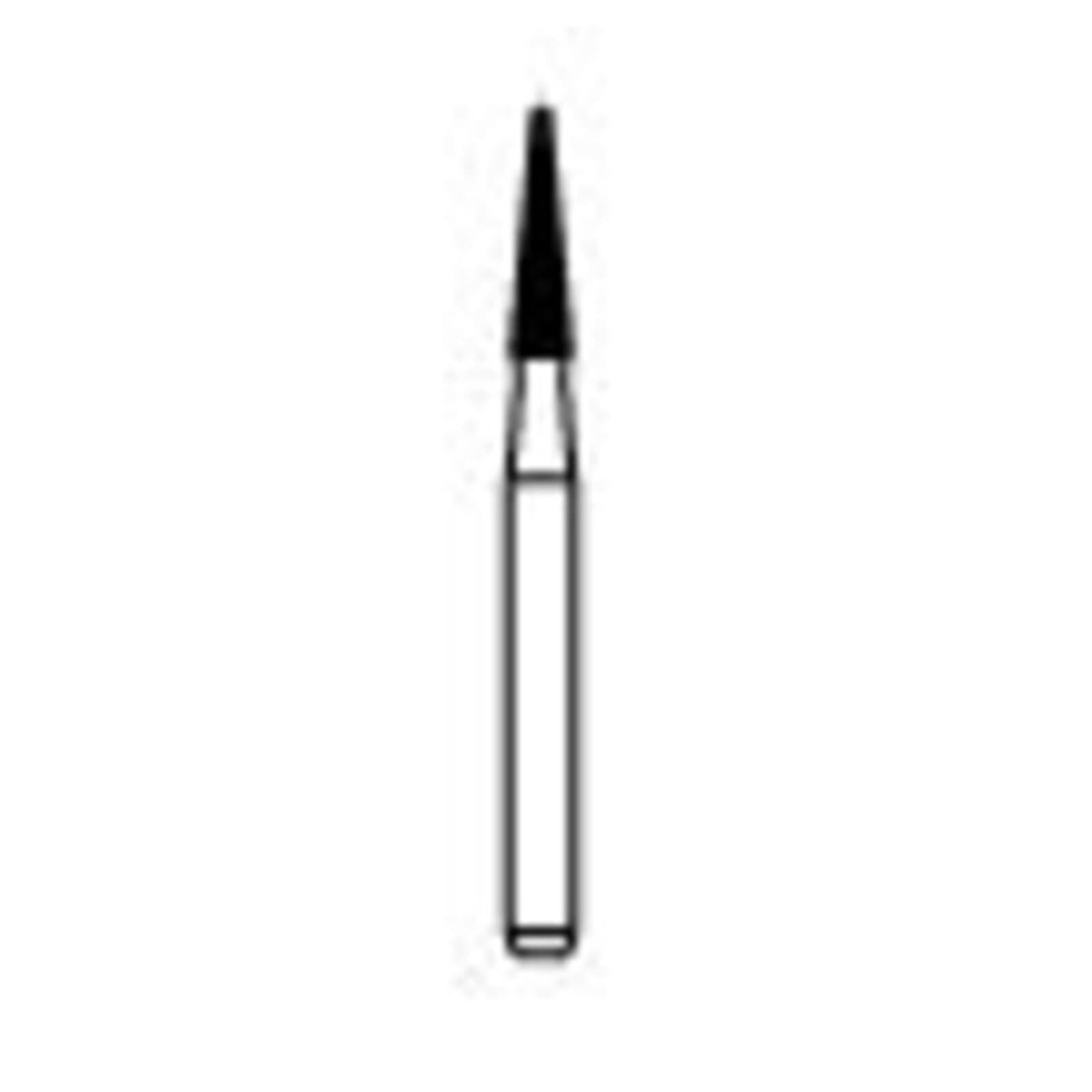 NTI TDF Series Diamond Bur, FG, TDF6, #134-014, Fine, Red, Cone, 5/Pk, F134-014 thumbnail 10