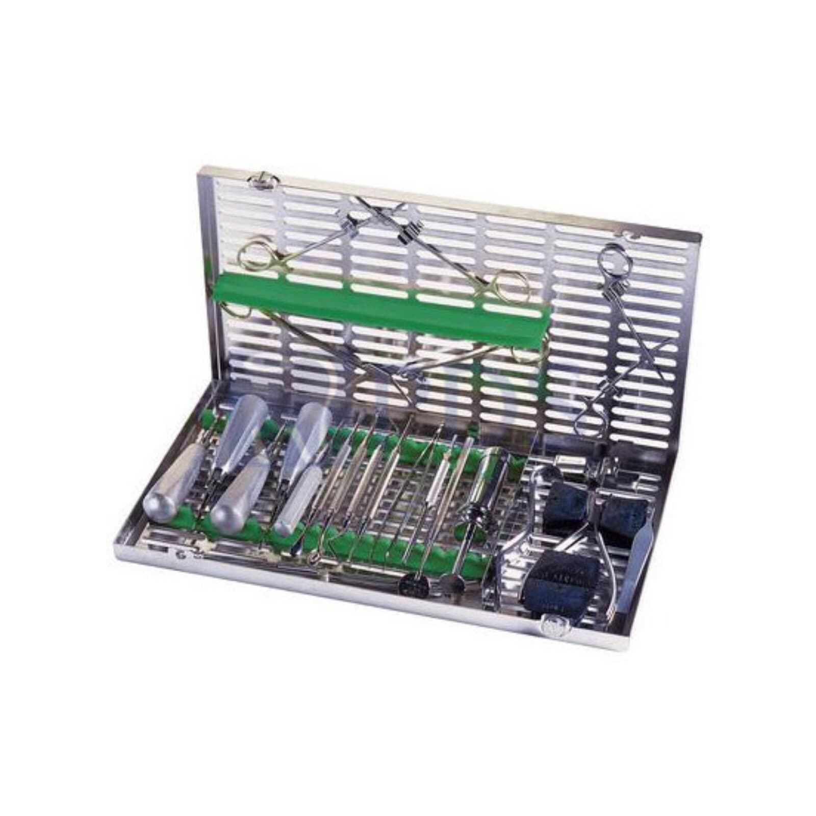 Hu-Friedy IMS Signature Series Oral Surgery Cassette, Green, 8" x 14.5" x 1.25", IMOS9 thumbnail 3