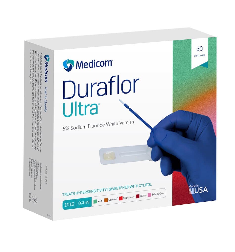 Duraflor Ultra 5% Sodium Fluoride White Varnish, Bubble Gum, 0.4 mL Unit Dose, 30/Box, 1016-BG30 thumbnail 6