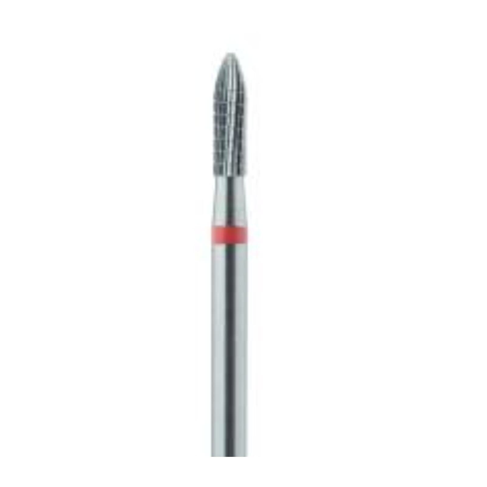 Meisinger Tungsten Carbide Lab Bur, HP, X-Cut Fine, Round End Taper, 2.3 mm, HM 139FX-023, Red Ring, 1/Pk thumbnail 2