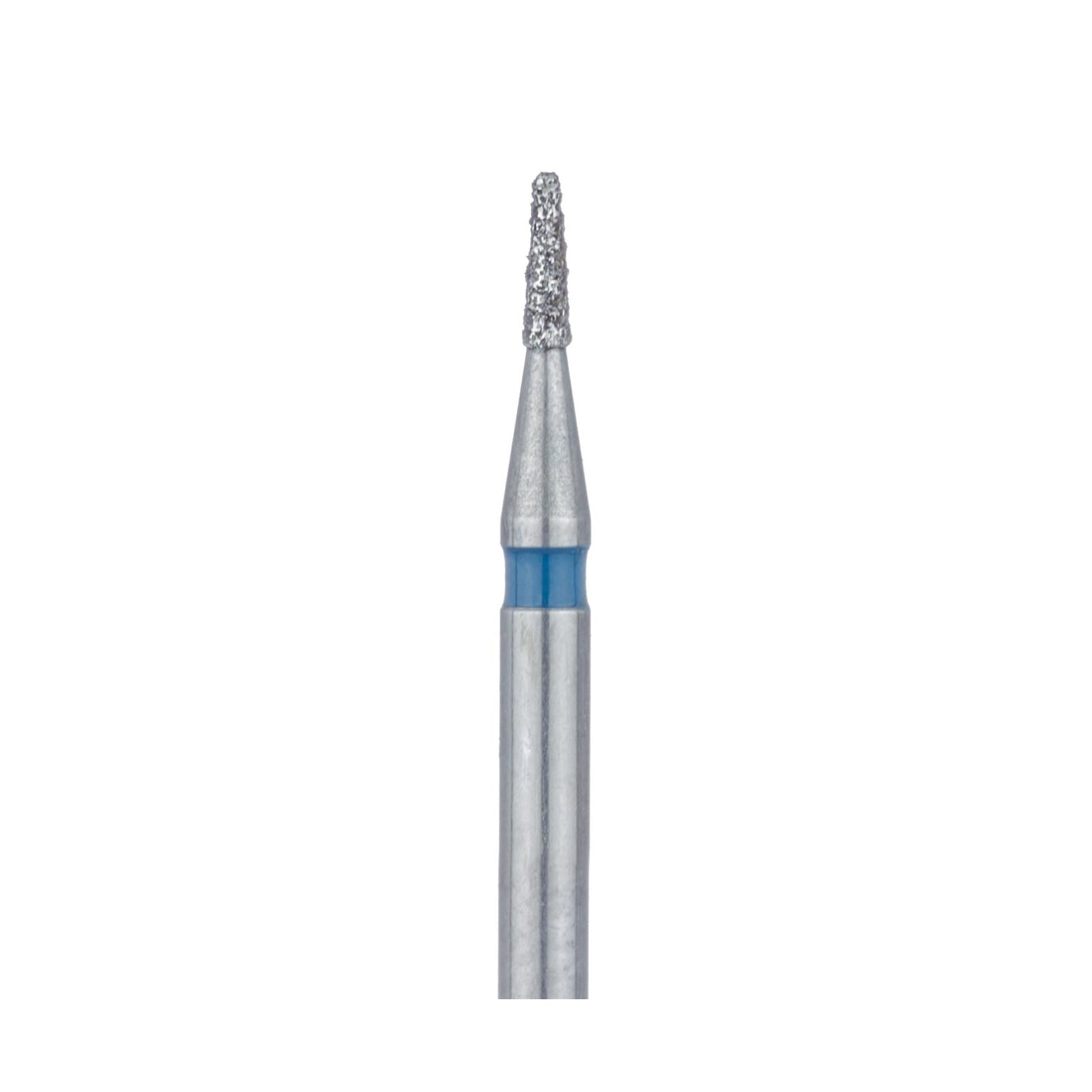 Meisinger 845-009-FG Diamond Bur, Medium Grit, Flat End Tapered, Friction Grip, 0.9 mm Head Diameter, 3.0 mm Head Length, 5/Pkg thumbnail 3