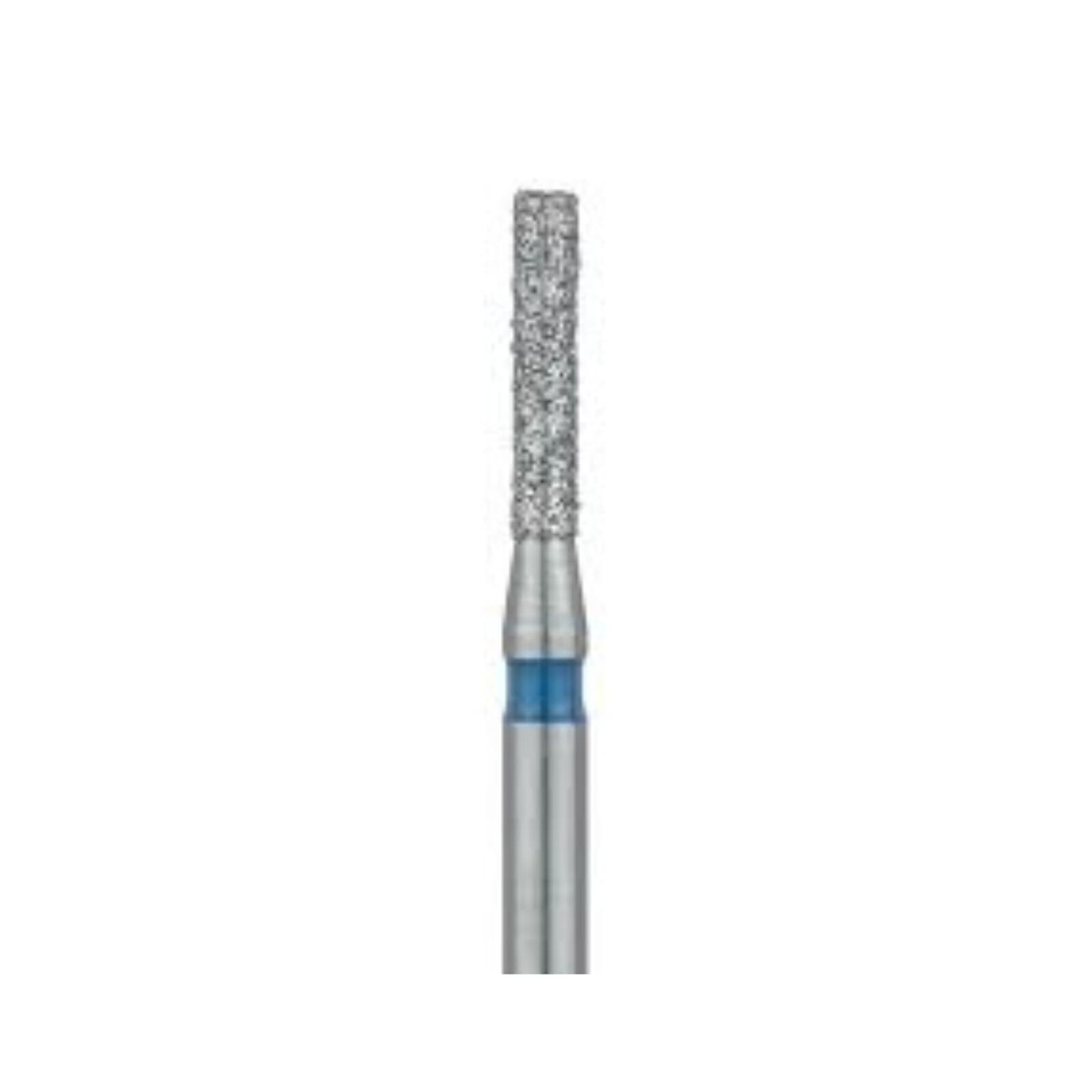 Meisinger 837G-018-FG Coarse Diamond Bur, Long Cylinder, Flat End, Friction Grip, 1.8 mm Diameter, 6.0 mm Head Length, Green Ring, 5/Pack thumbnail 3