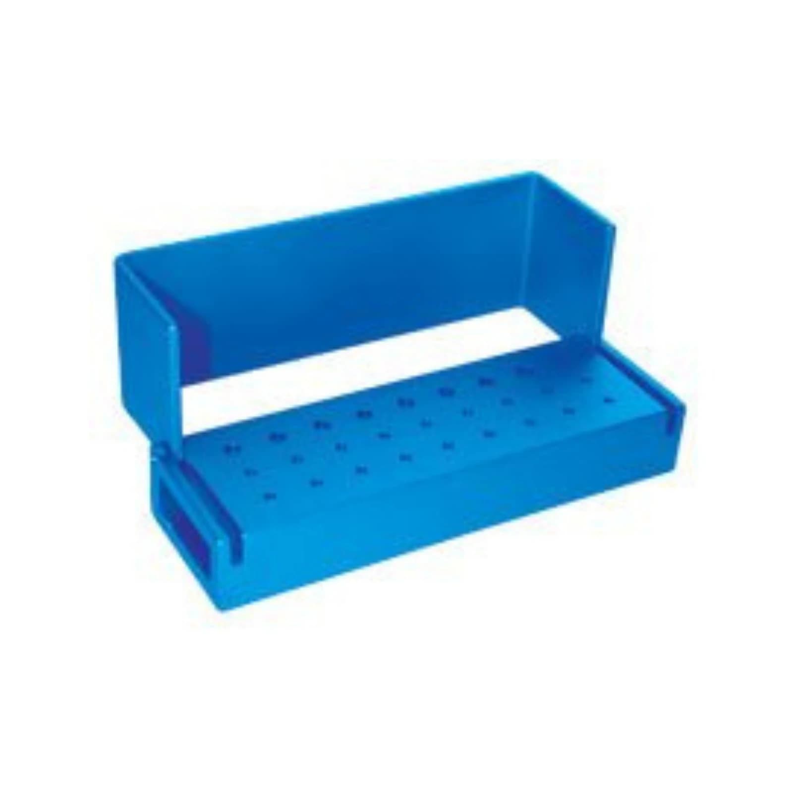 Kerr AXIS Bur Block, 27 Hole, 18 FG / 9 RA, Blue Anodized Aluminum, Autoclavable, AB110-1U thumbnail 3