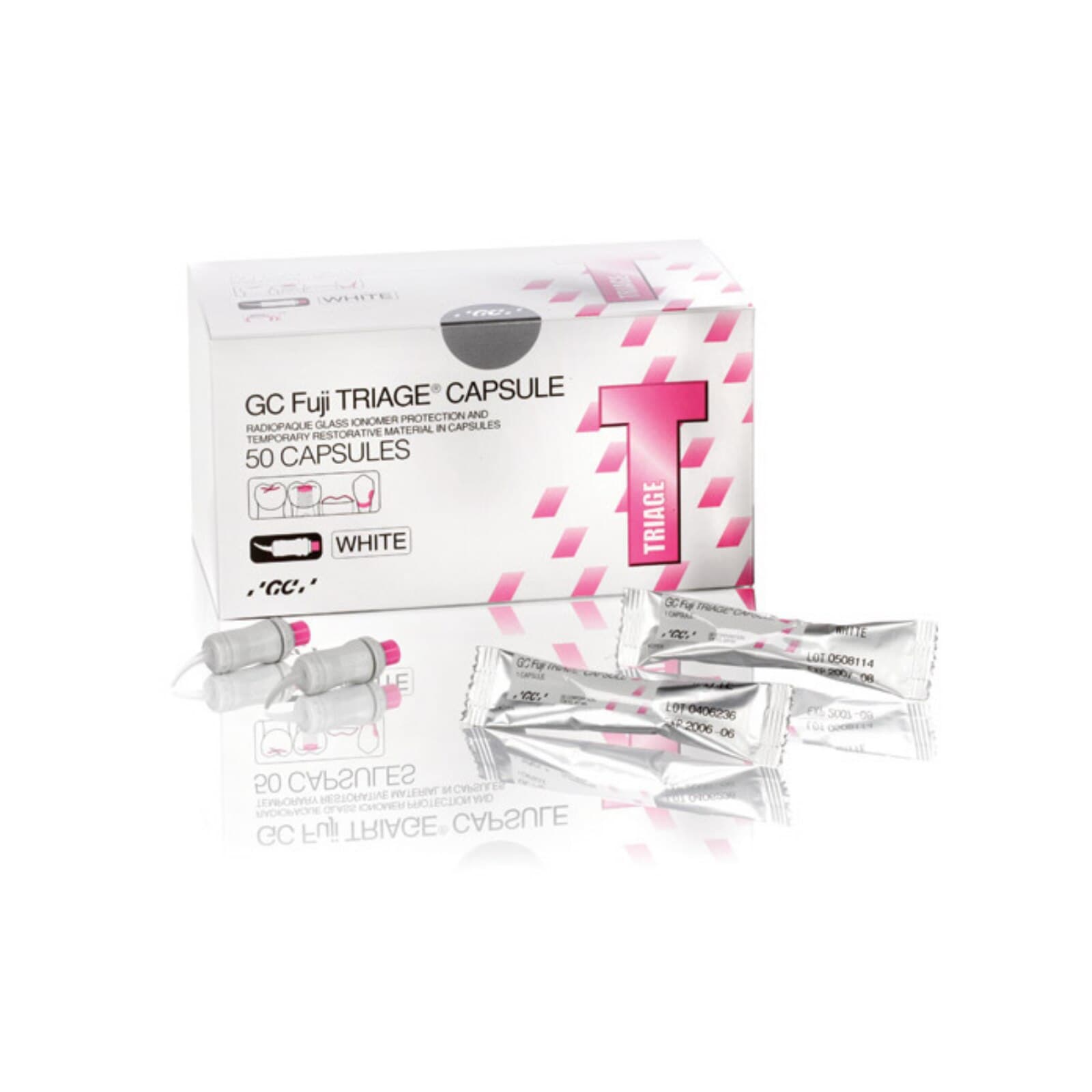 GC Fuji TRIAGE EP Pink Glass Ionomer Pit & Fissure Sealant Capsules, 0.30g Powder/0.15g Liquid, 50/Box, 013604 thumbnail 7