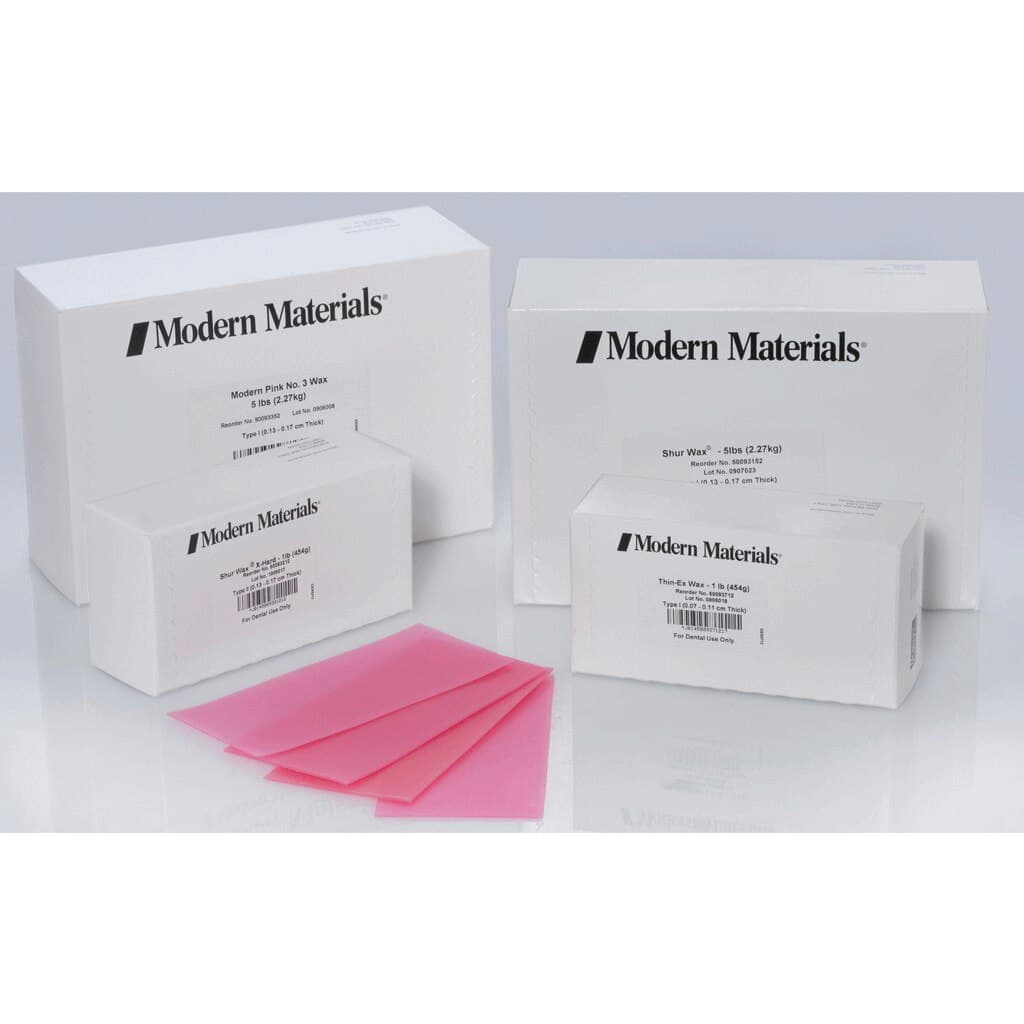Modern Materials Shur Wax Baseplate Wax, Extra-Hard, Pink, 5 lb, 50093252 thumbnail 6