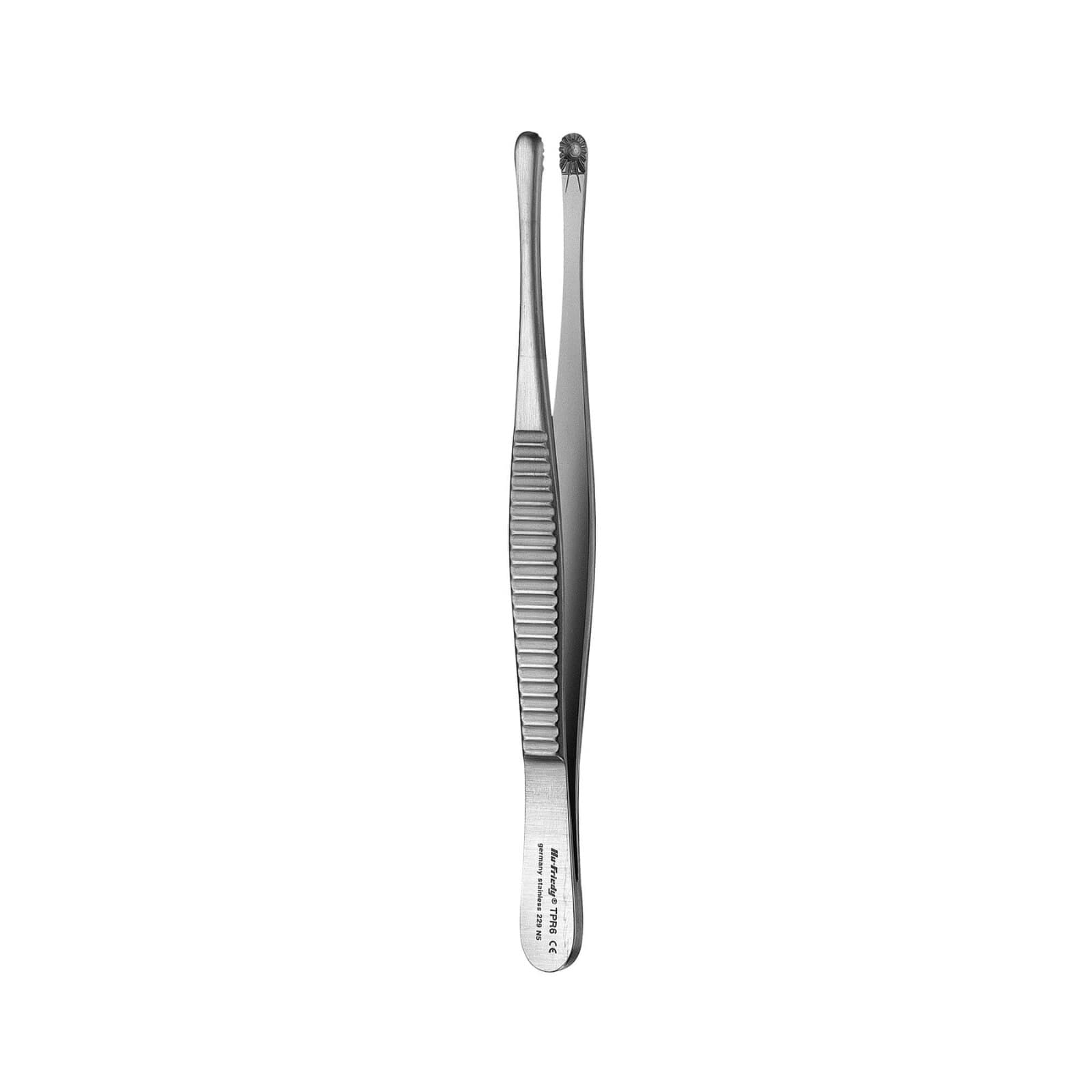 Hu-Friedy Russian Tissue Pliers, 6" (15 cm), Non-Cutting, Non-Locking, Smooth Tip, Stainless Steel, 1/Pk thumbnail 2