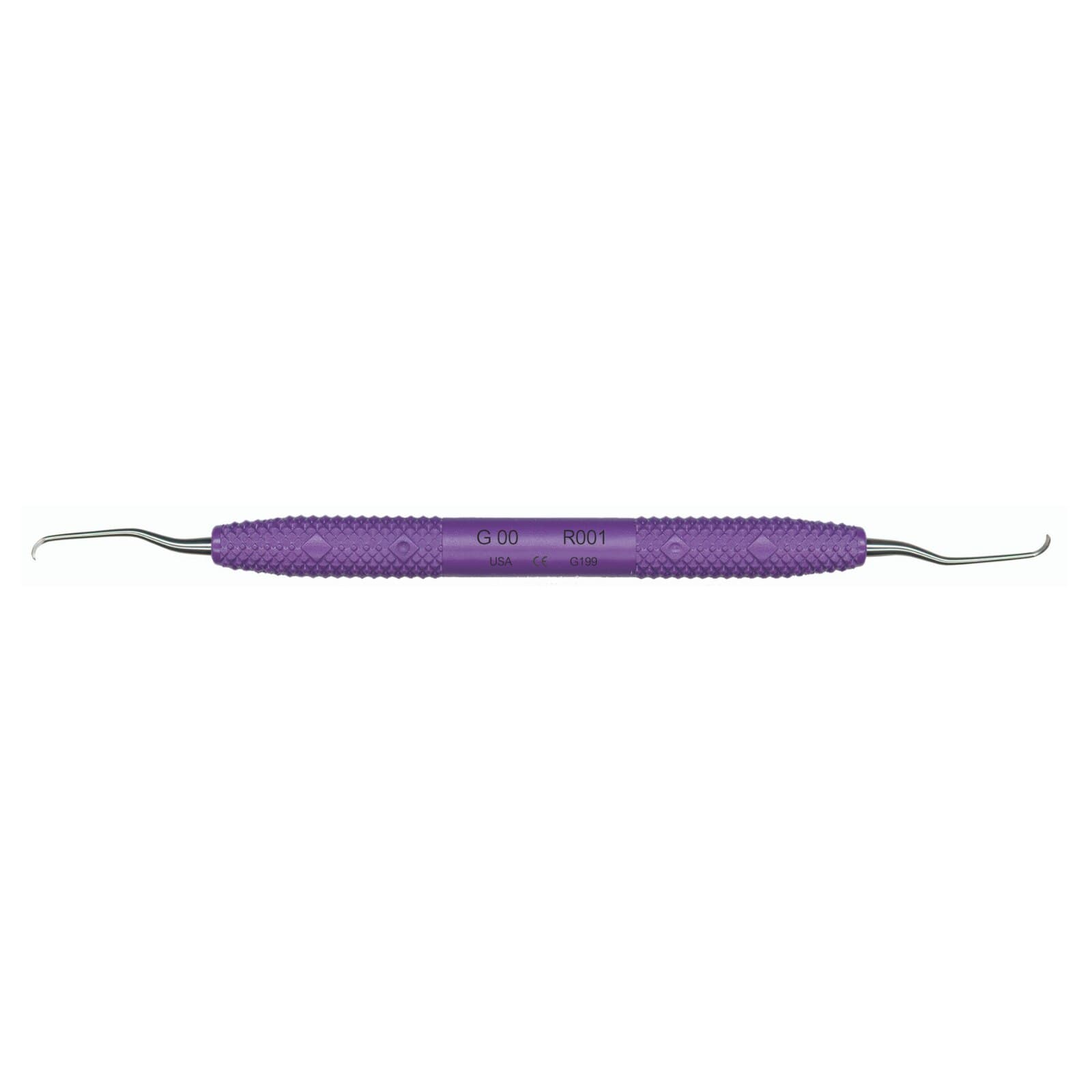 PDT Amazing Gracey 00 Curette, Double End, Purple Resin Handle, R001 thumbnail 3