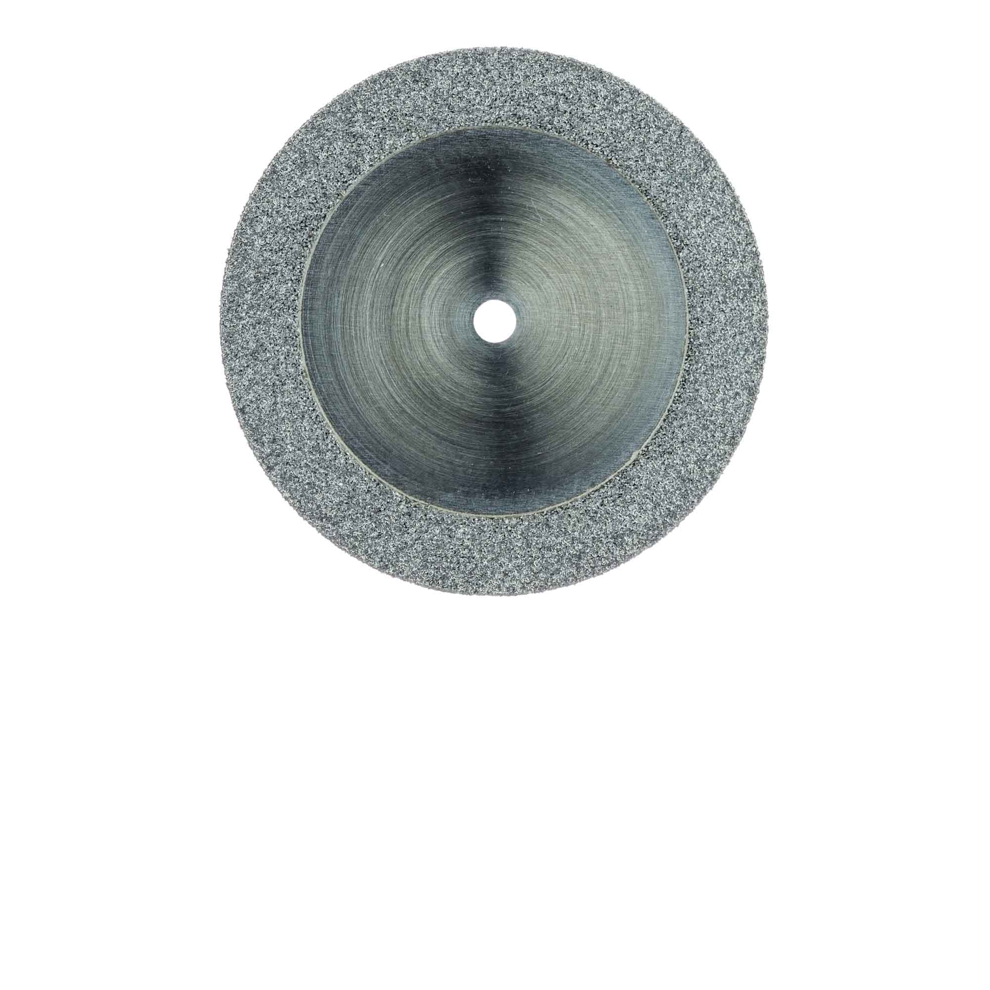 Meisinger 910D-190-HP Diamond Disc, Stiff Double-Sided Edge, 19 mm, Medium Grit, Blue Ring, HP Shank, 1/Pk thumbnail 3