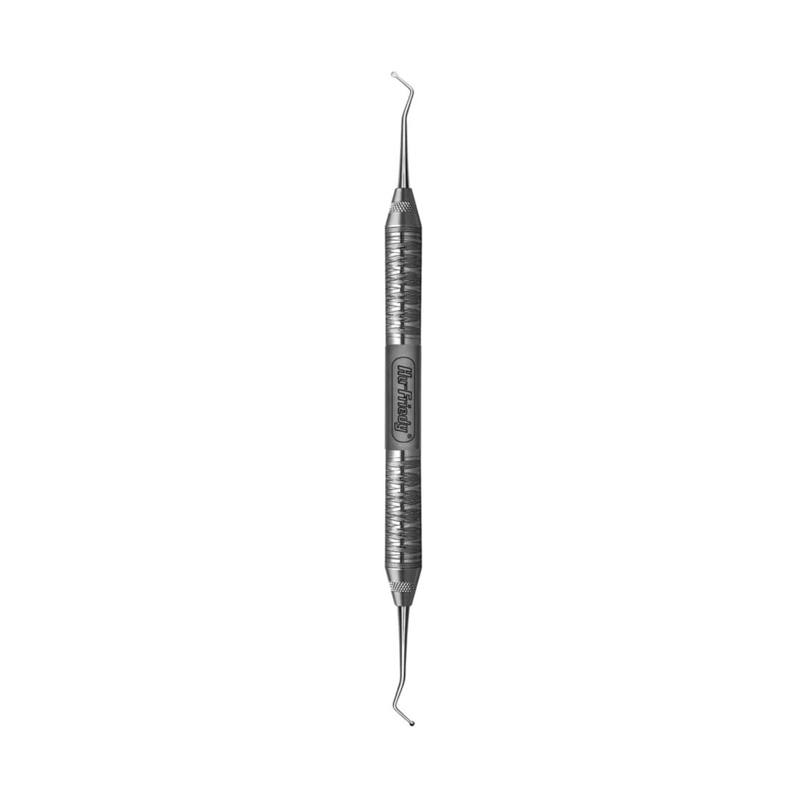 Hu-Friedy 18WH Double-Ended Excavator, #6 Satin Steel Handle, 1.5 mm Oval, EXC18WH6 - Excavators - Double-Ended - 18WH - #6 Satin Steel&reg; - Image 1