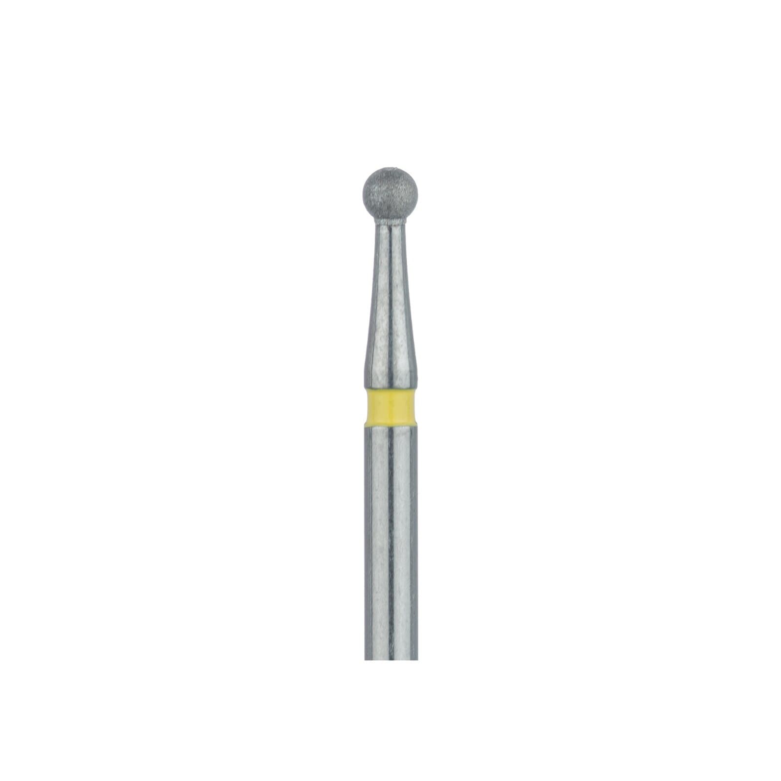 Meisinger Multi-Use Diamond Bur, FG, Round, #801C, 1.6 mm, Extra Fine, Yellow, 5/Pk, 801C-016-FG thumbnail 3