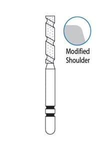 Two Striper TS2000 Diamond Bur, FG, KR Cylinder, Coarse, Green, #2013.8KR, 1.6 mm Diameter, 8.0 mm Length, 5/Pk, 2000139 thumbnail 3