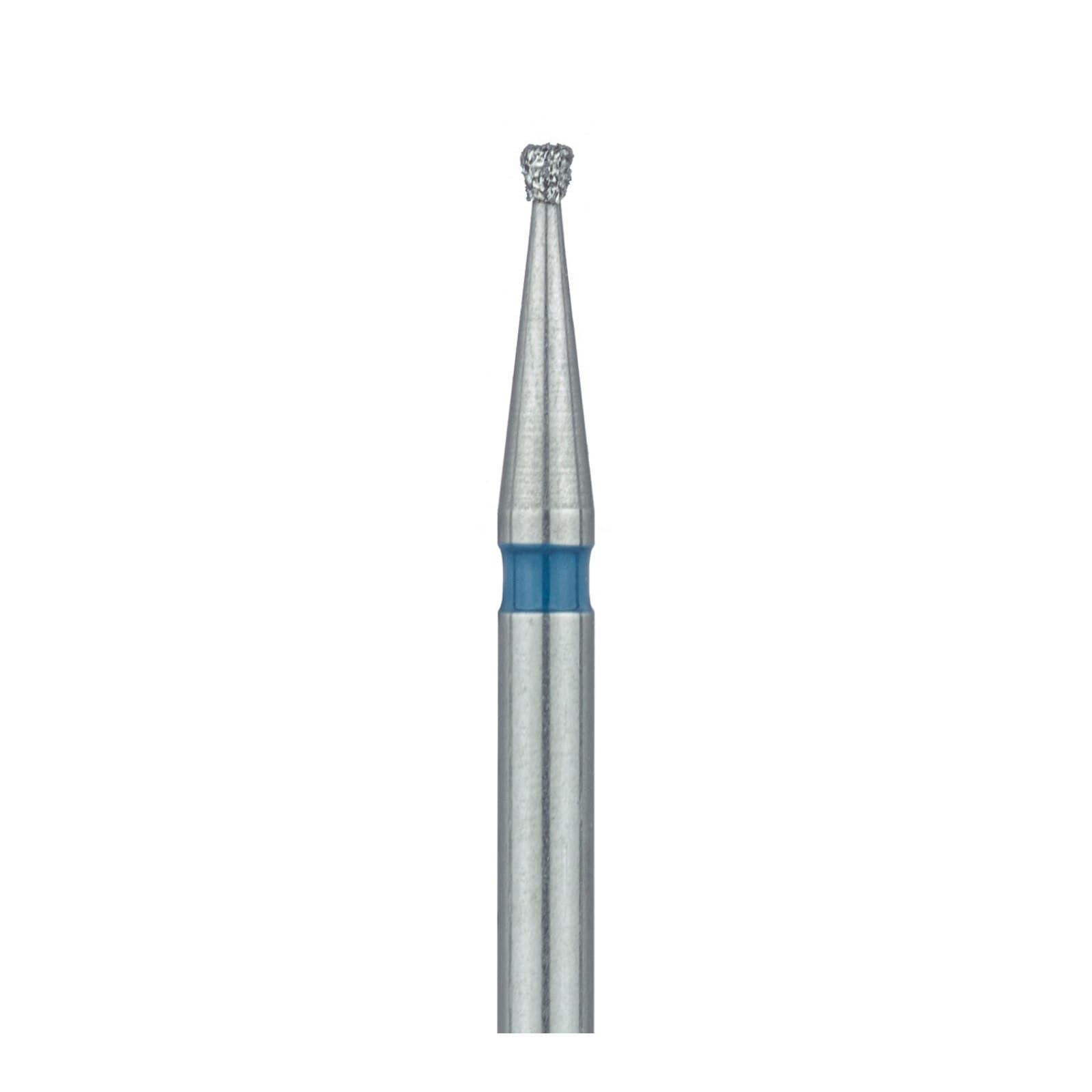 Meisinger 805-009-FG Diamond Bur, Inverted Cone, Medium Grit, Blue Ring, 0.9 mm Head Diameter, 0.9 mm Head Length, Friction Grip, 5/Pkg thumbnail 3
