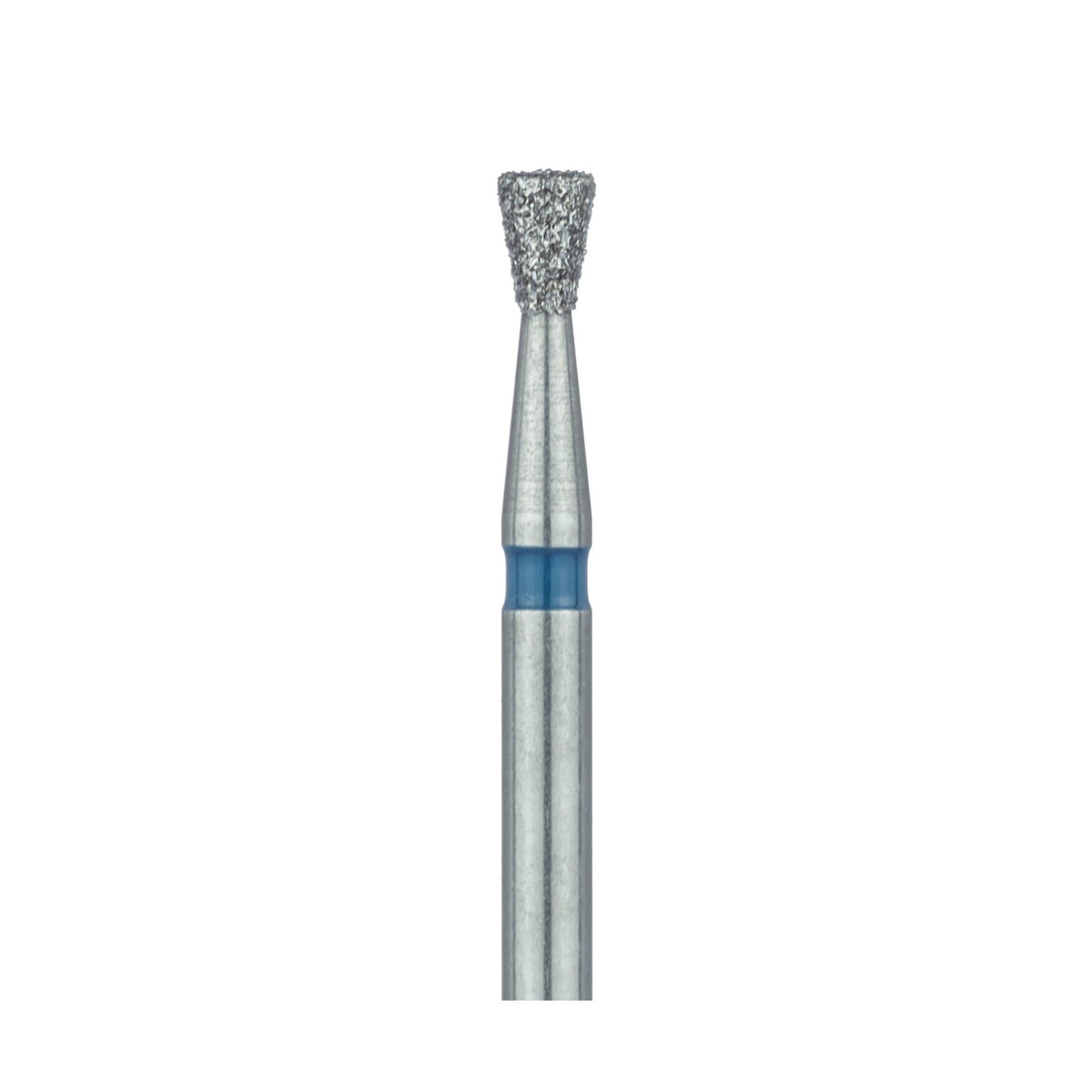 Meisinger 805-018-FG Diamond Bur, Inverted Cone, Medium Grit, Blue Ring, Friction Grip, 1.8 mm Head Diameter, 2.3 mm Head Length, 5/Pkg thumbnail 3