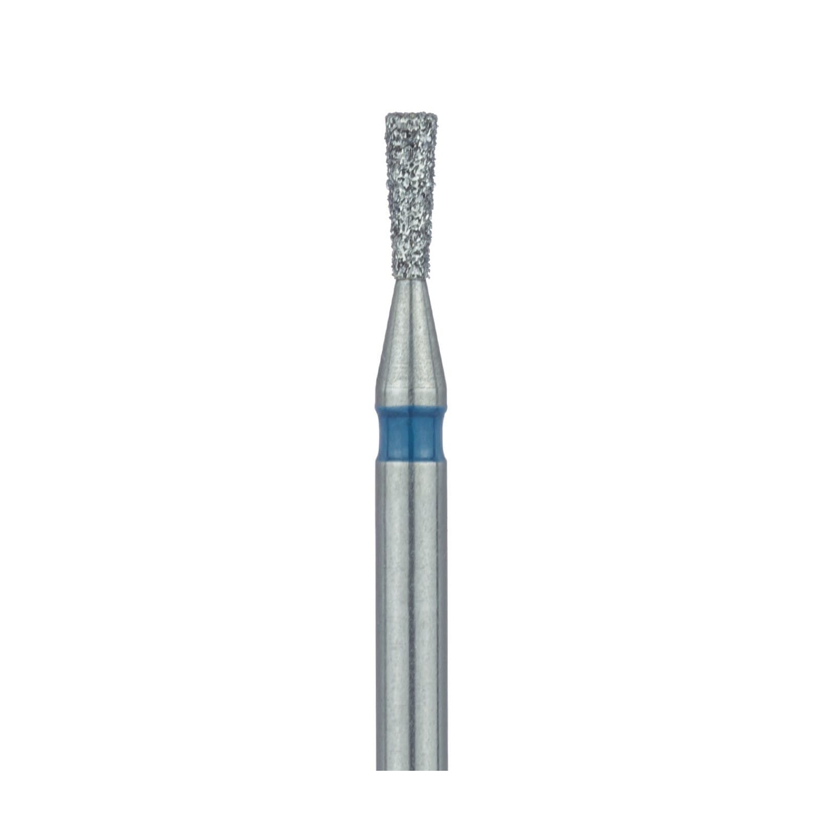 Meisinger 807-012-FG Diamond Bur, Inverted Cone, Medium Grit, Blue Ring, Friction Grip, 1.2 mm Head Diameter, 3.5 mm Head Length, 5/Pkg thumbnail 3