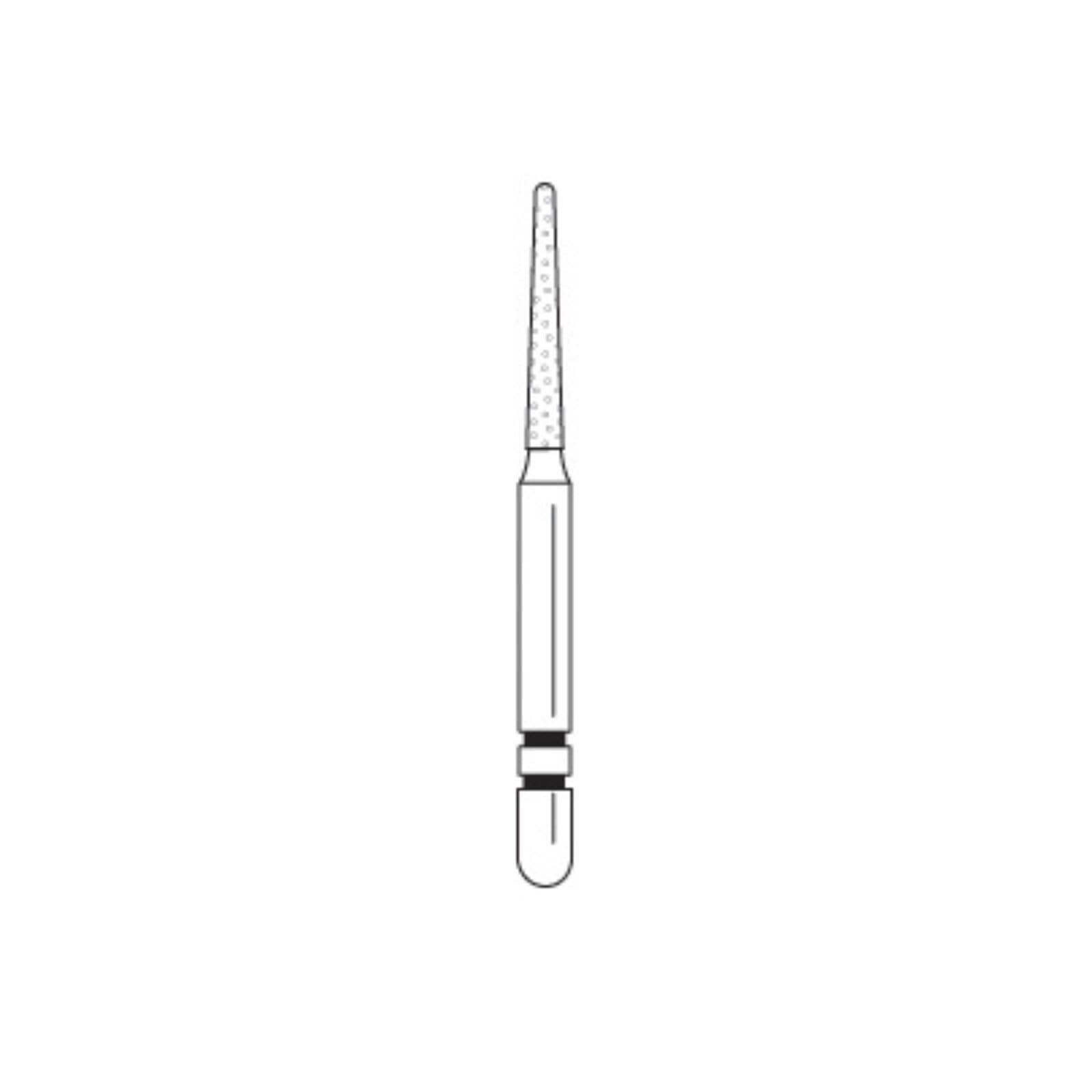 Two Striper Diamond Bur, FG, Round-End Taper, #777.8C, Coarse, Green, 1.1 mm, 5/Pk, 2015972 thumbnail 3
