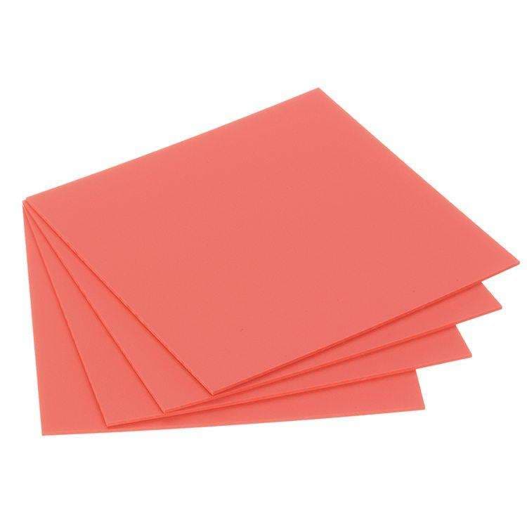 Pro-Form Base Plate Material, 5" x 5", 0.080" (2.0 mm), Red/Pink, 25/Pk, 9616230 thumbnail 10