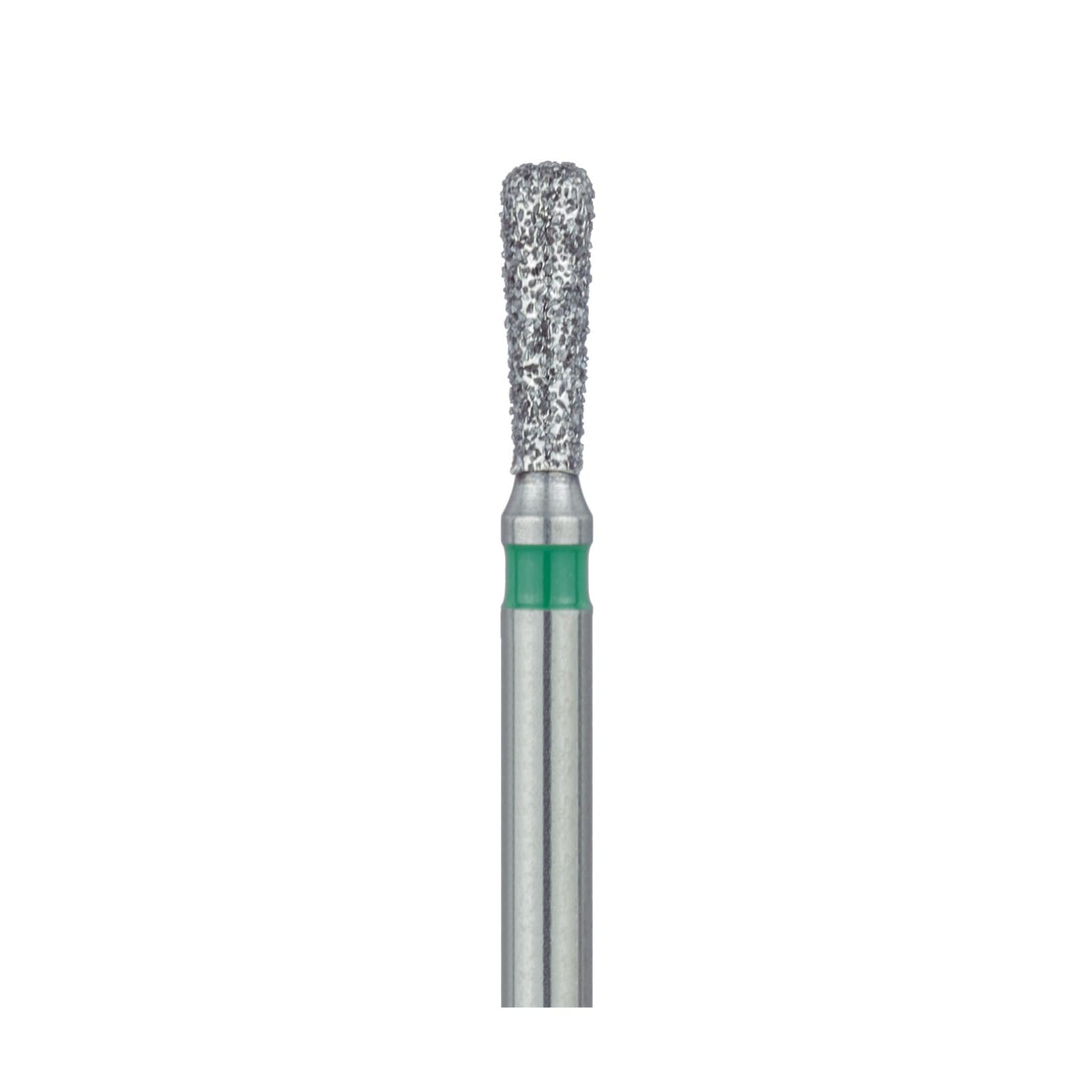 Meisinger 808LG-018-FG Coarse Diamond Bur, Long Pear, Friction Grip, 1.8 mm Head Diameter, 5.0 mm Head Length, Green Ring, 5/Pkg thumbnail 3
