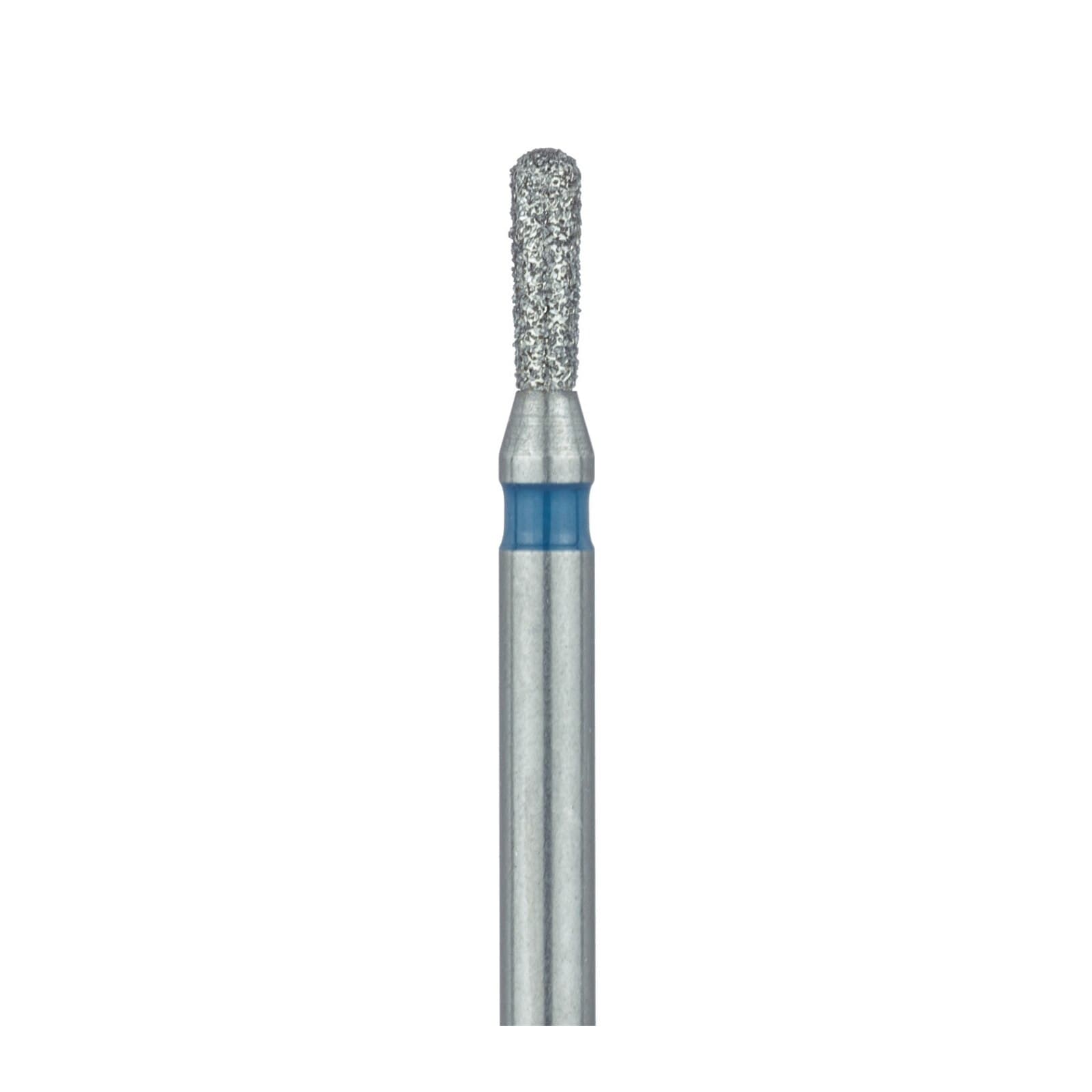Meisinger 808R-012-FG Diamond Bur, Round End Pear, Medium Grit, Blue Ring, 1.2 mm Head Diameter, 4.0 mm Head Length, Friction Grip, 5/Pkg thumbnail 3