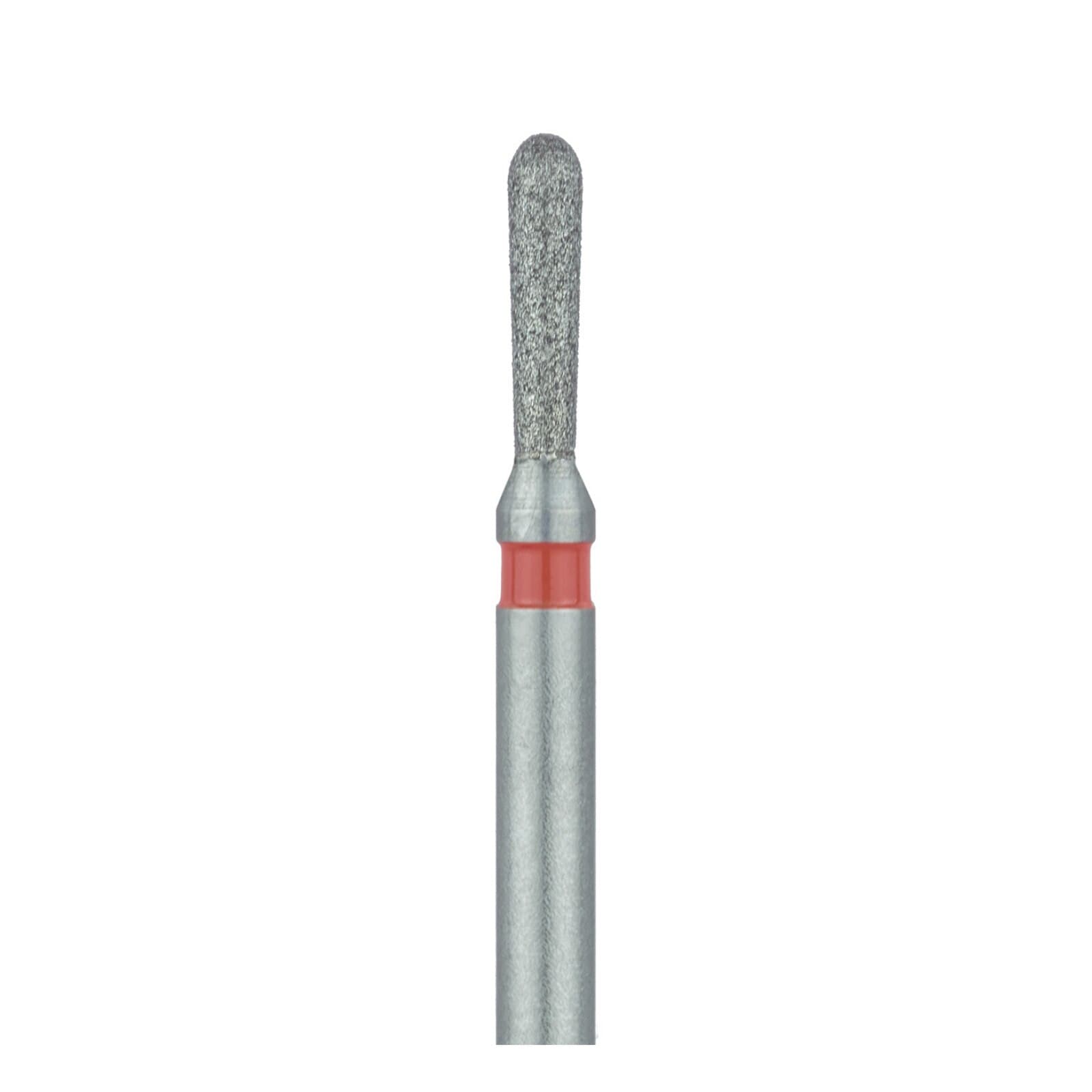 Meisinger 808RF-012-FG Fine Diamond Bur, Round End Pear, Friction Grip, 1.2 mm, 5/Pack thumbnail 3