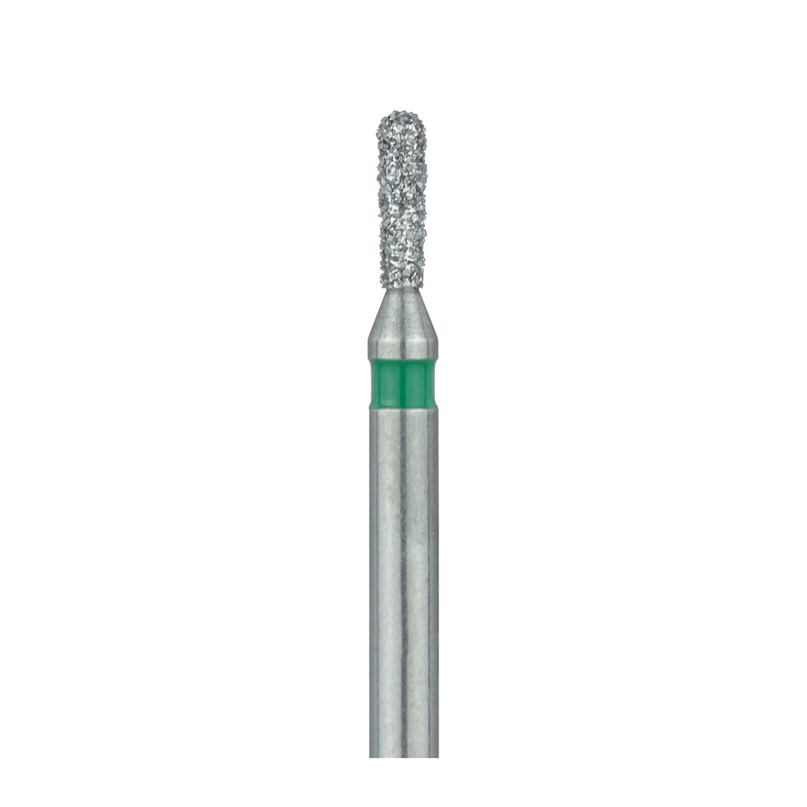 Meisinger 808RG-012-FG Coarse Diamond Bur, Round End Pear, Friction Grip, 1.2 mm Head Diameter, 4.0 mm Head Length, Green Ring, 5/Pkg thumbnail 3