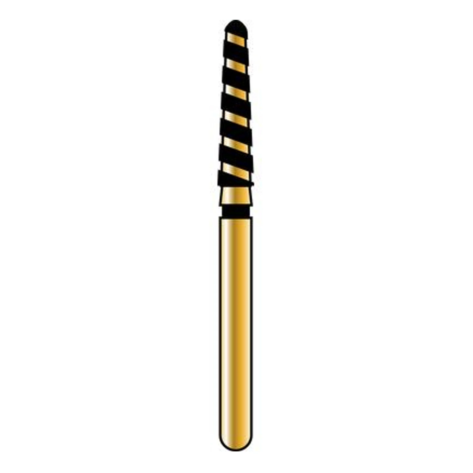 Alpen Diamond TurboCut FG 850-014 Supercoarse Grit Round End Taper Diamond Bur, 5/Pk - Alpen Diamond TurboCut FG 850-014 5/Pk - Image 1