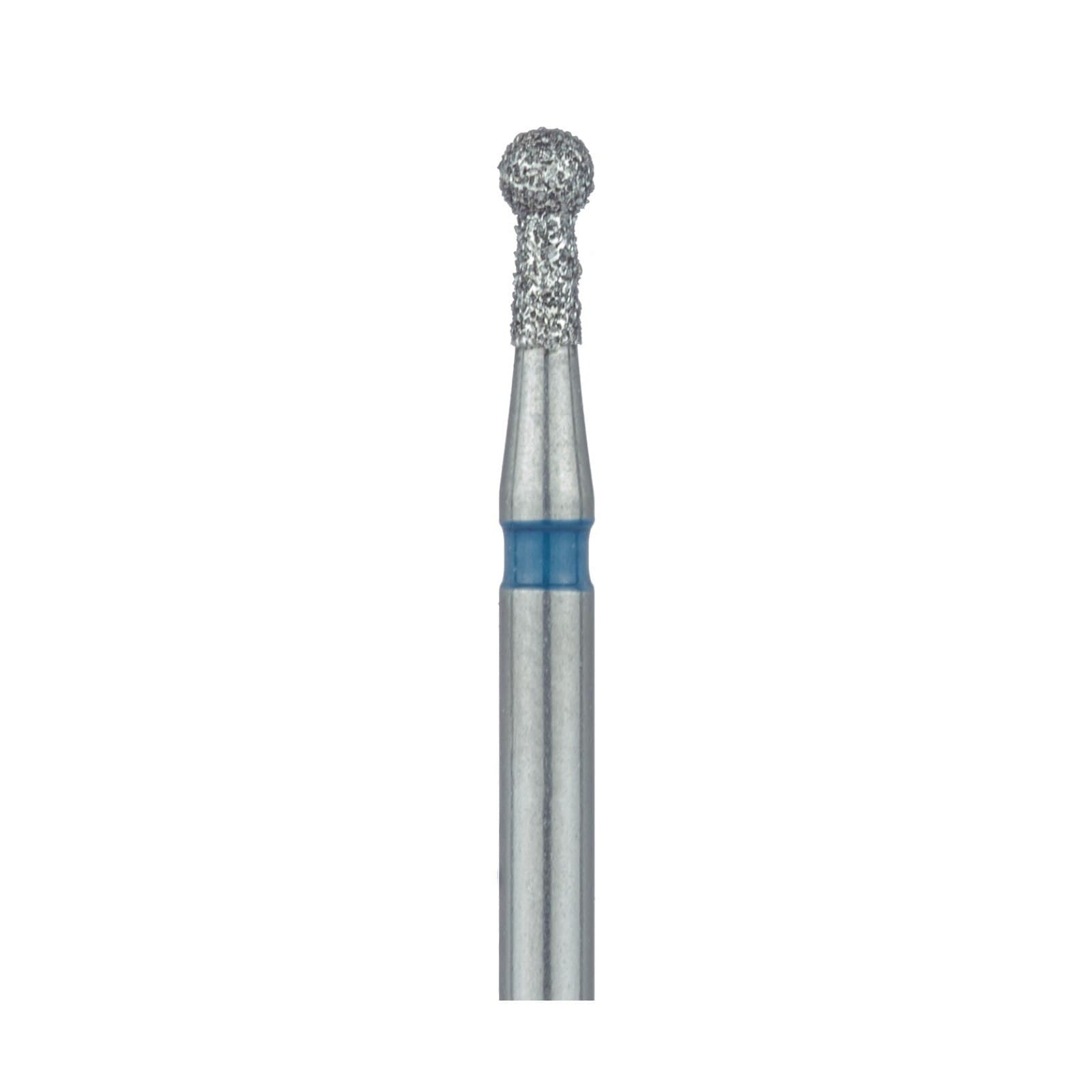 Meisinger 802-016-FG Medium Grit Round Diamond Bur, Friction Grip, 1.6 mm Head Diameter, 3.5 mm Head Length, Blue Ring, 5/Pkg thumbnail 3