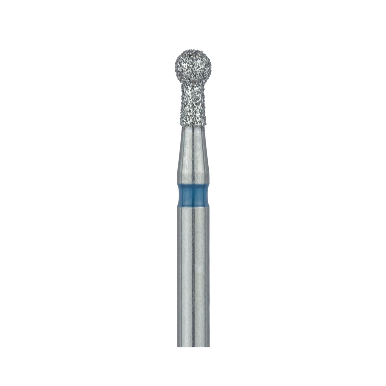 Meisinger 802-018-FG Medium Grit Round Diamond Bur, Friction Grip, 1.8 mm Head Diameter, 3.5 mm Head Length, Blue Ring, 5/Pkg thumbnail 3